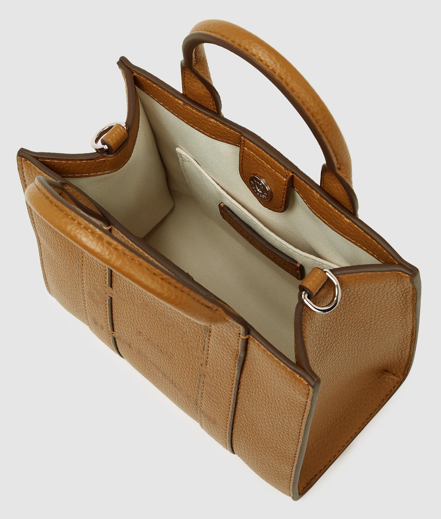KarlLagerfeld Rue St-Guillaume Mini Tote Bag Caramel