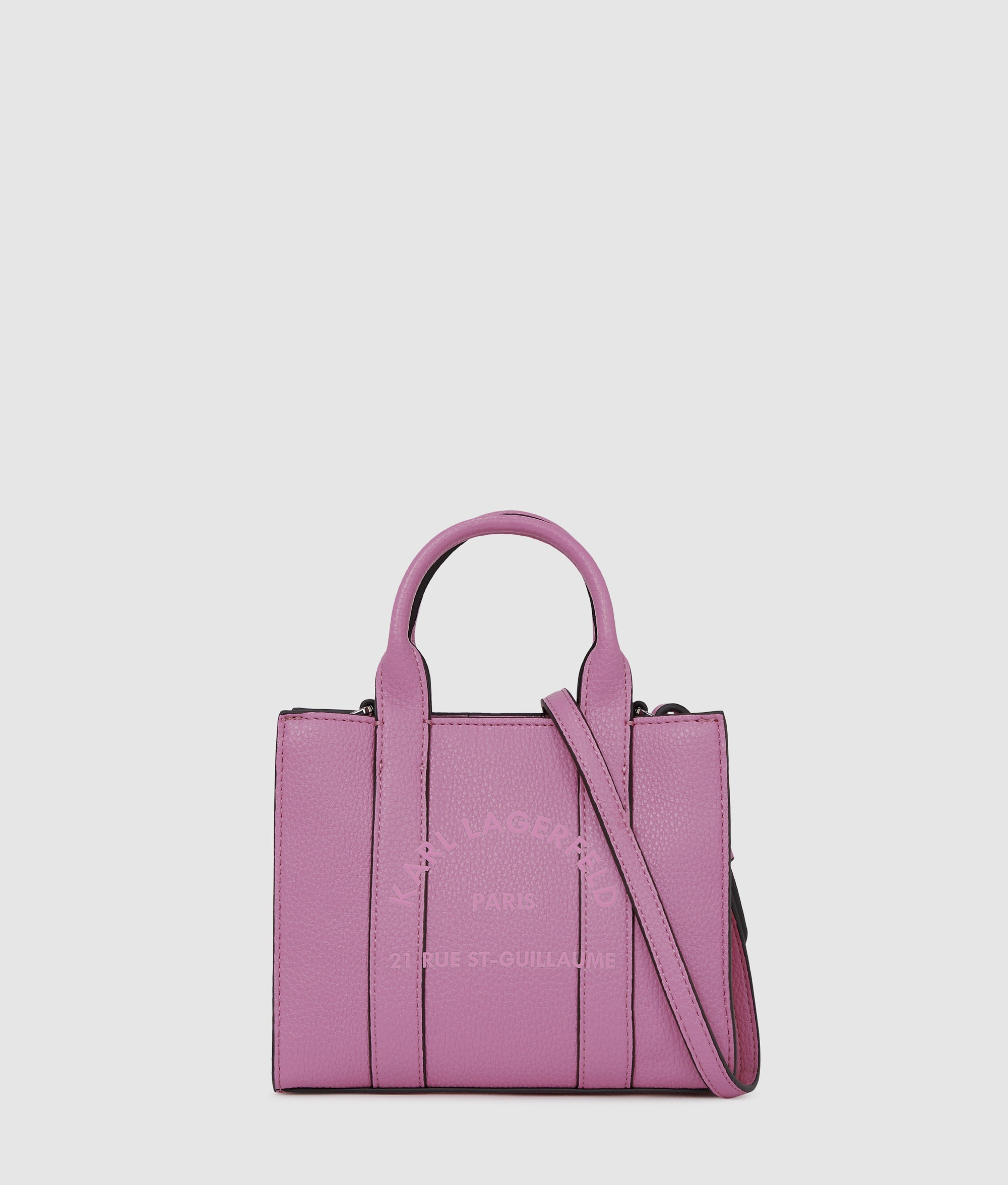 KarlLagerfeld Rue St-Guillaume Mini Tote Bag Cyclamen