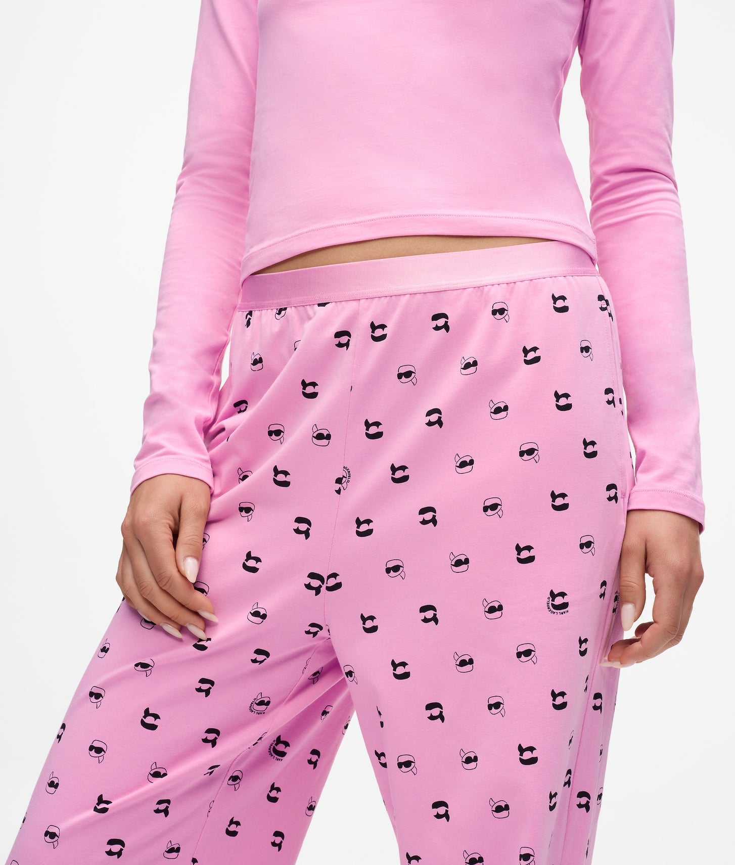 Karl Lagerfeld Ikon Pajama Set Begonia Pink