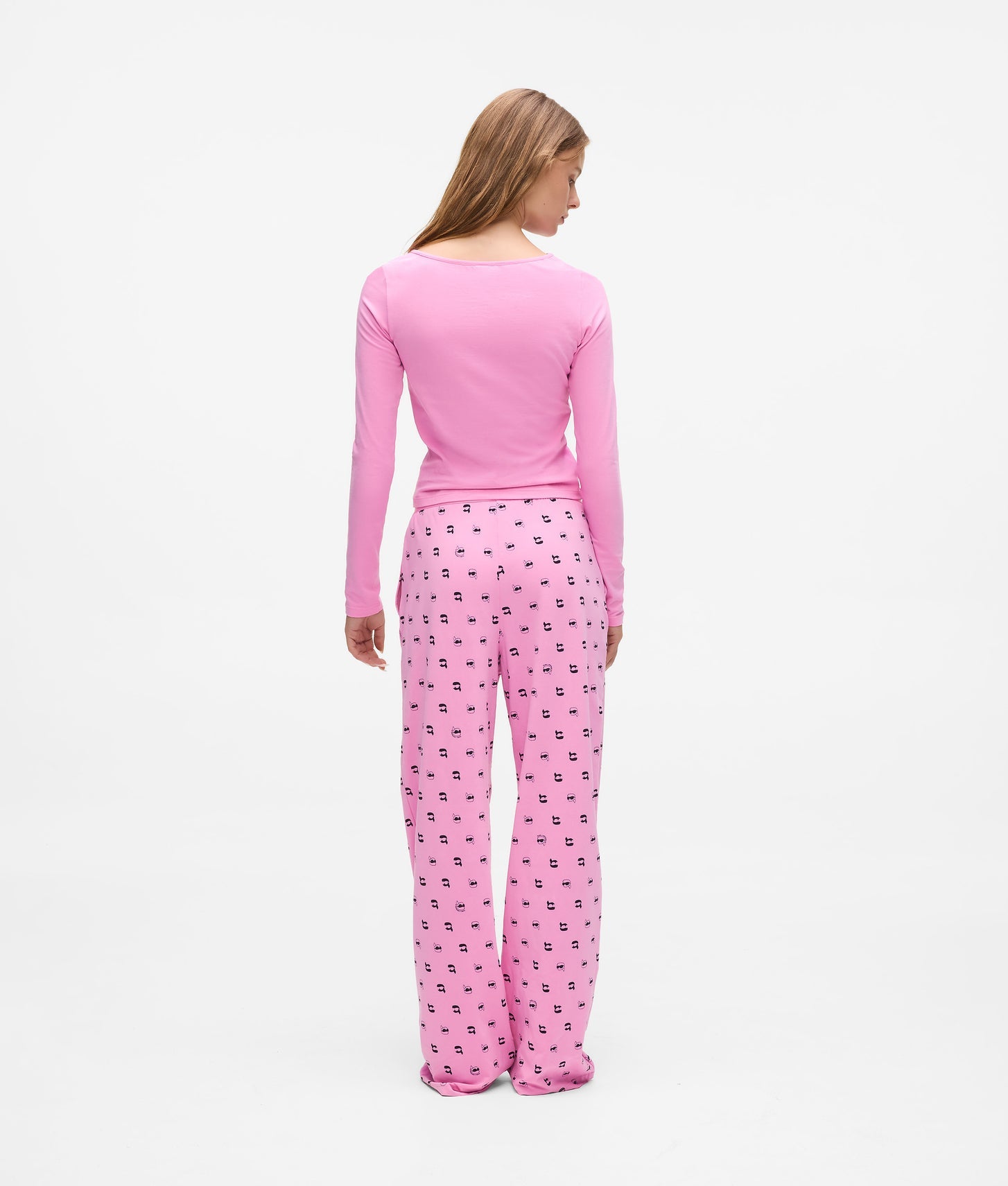 Karl Lagerfeld Ikon Pajama Set Begonia Pink