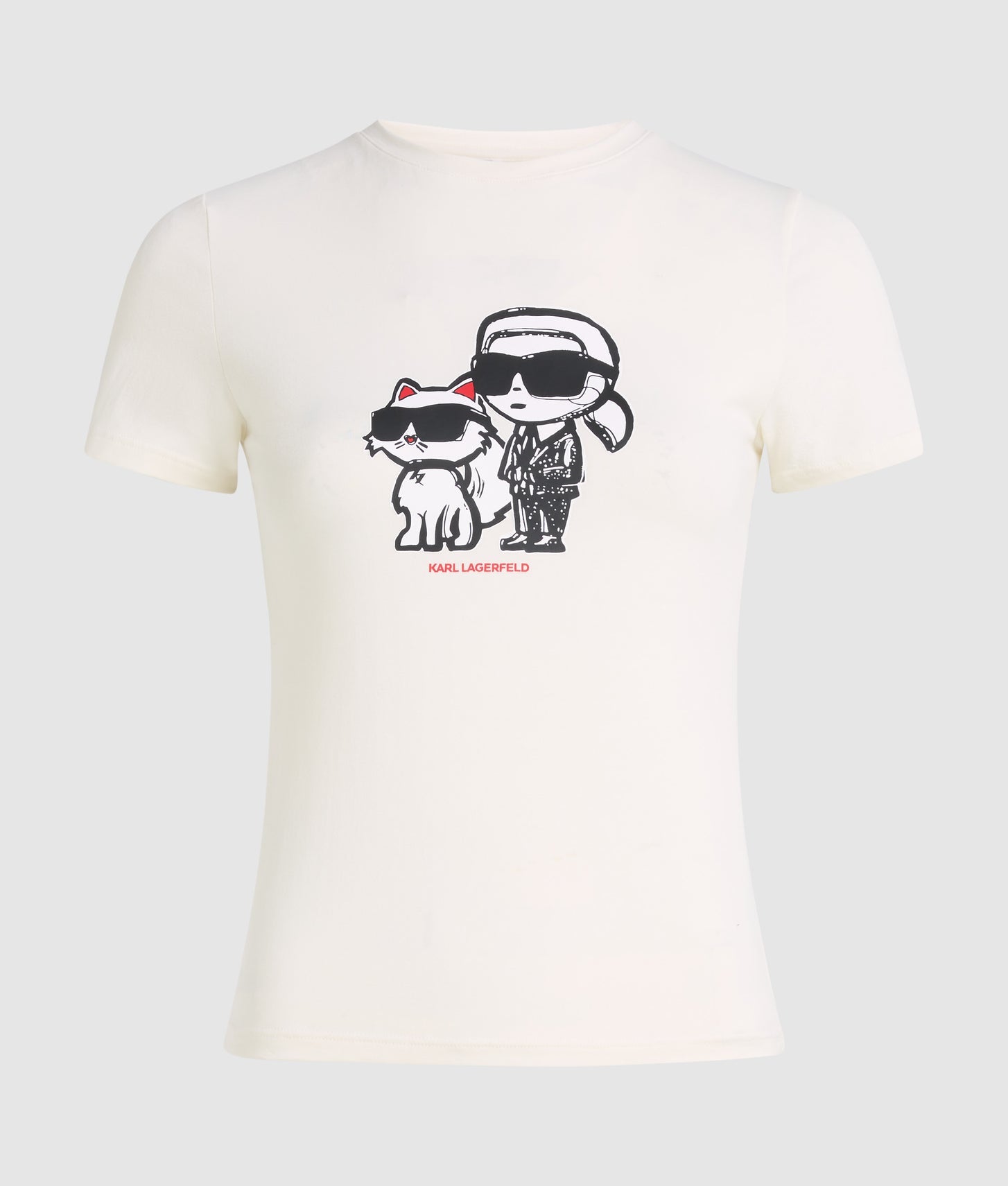 Karl Lagerfeld Ikon Pajama T-Shirt Cannoli Cream