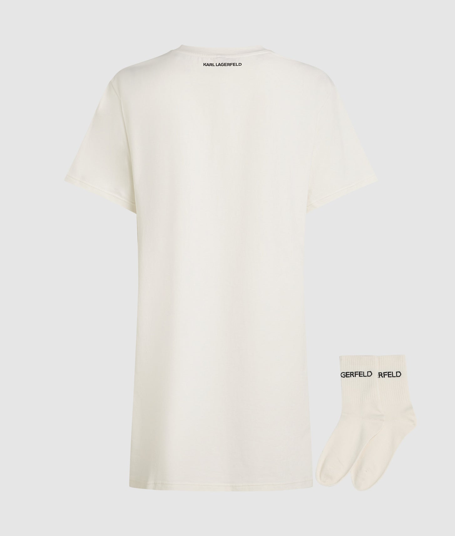 Karl Lagerfeld Logo Pajama Gift Set Cannoli Cream