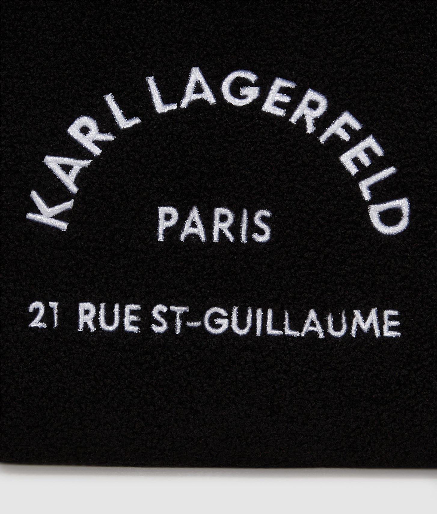 KarlLagerfeld Rue St-Guillaume Shearling Tote Bag Black