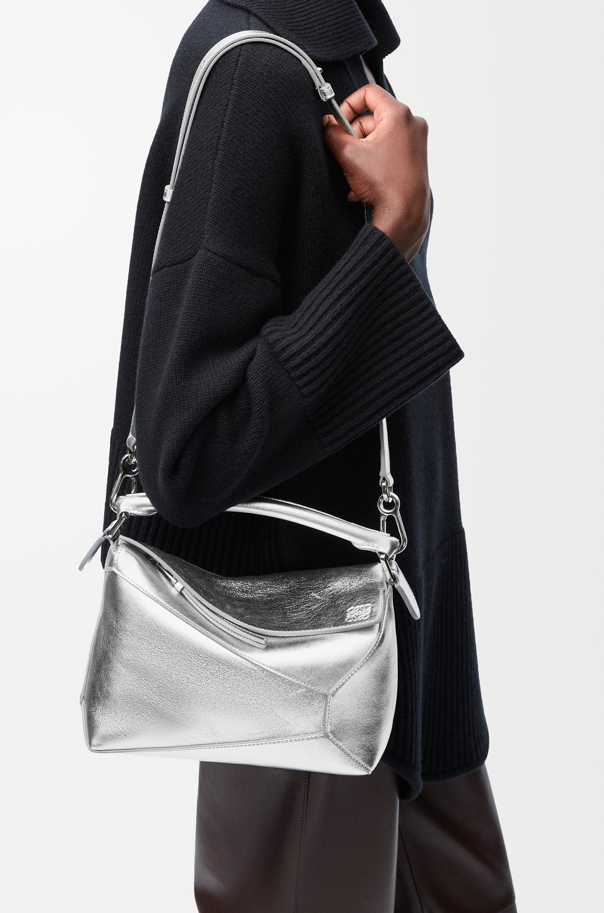 Loewe Small Puzzle Edge bag in laminated lambskin