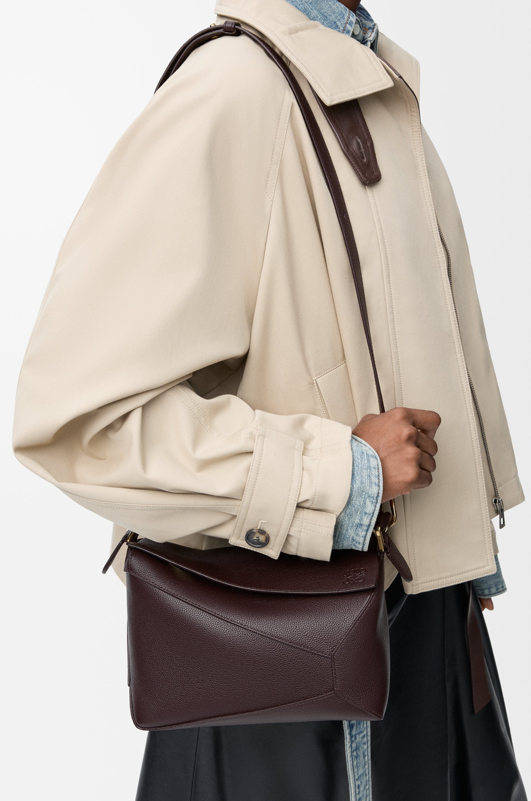 Loewe Small Puzzle Edge bag in soft grained calfskin