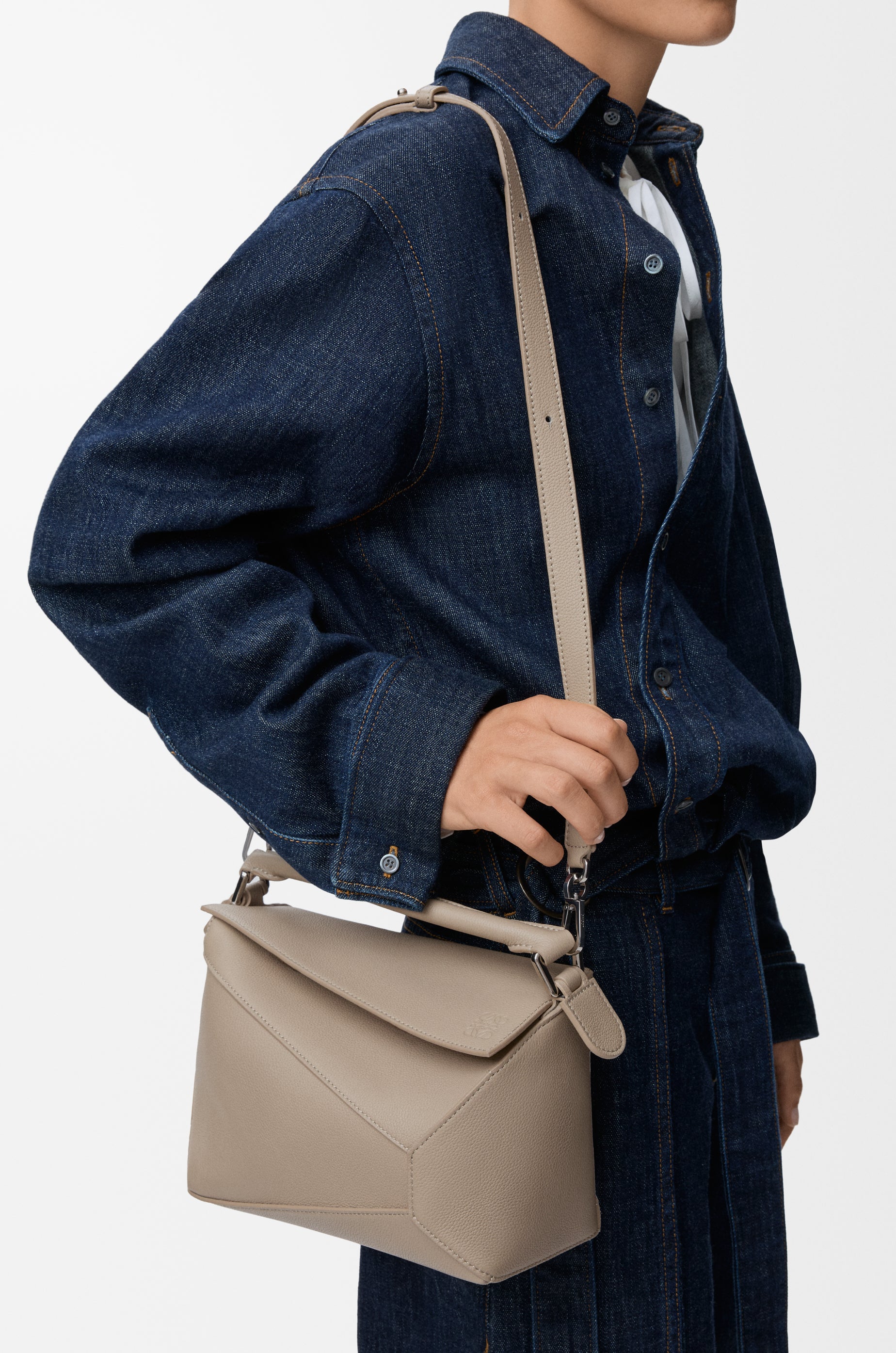 Loewe Small Puzzle Edge bag in soft grained calfskin