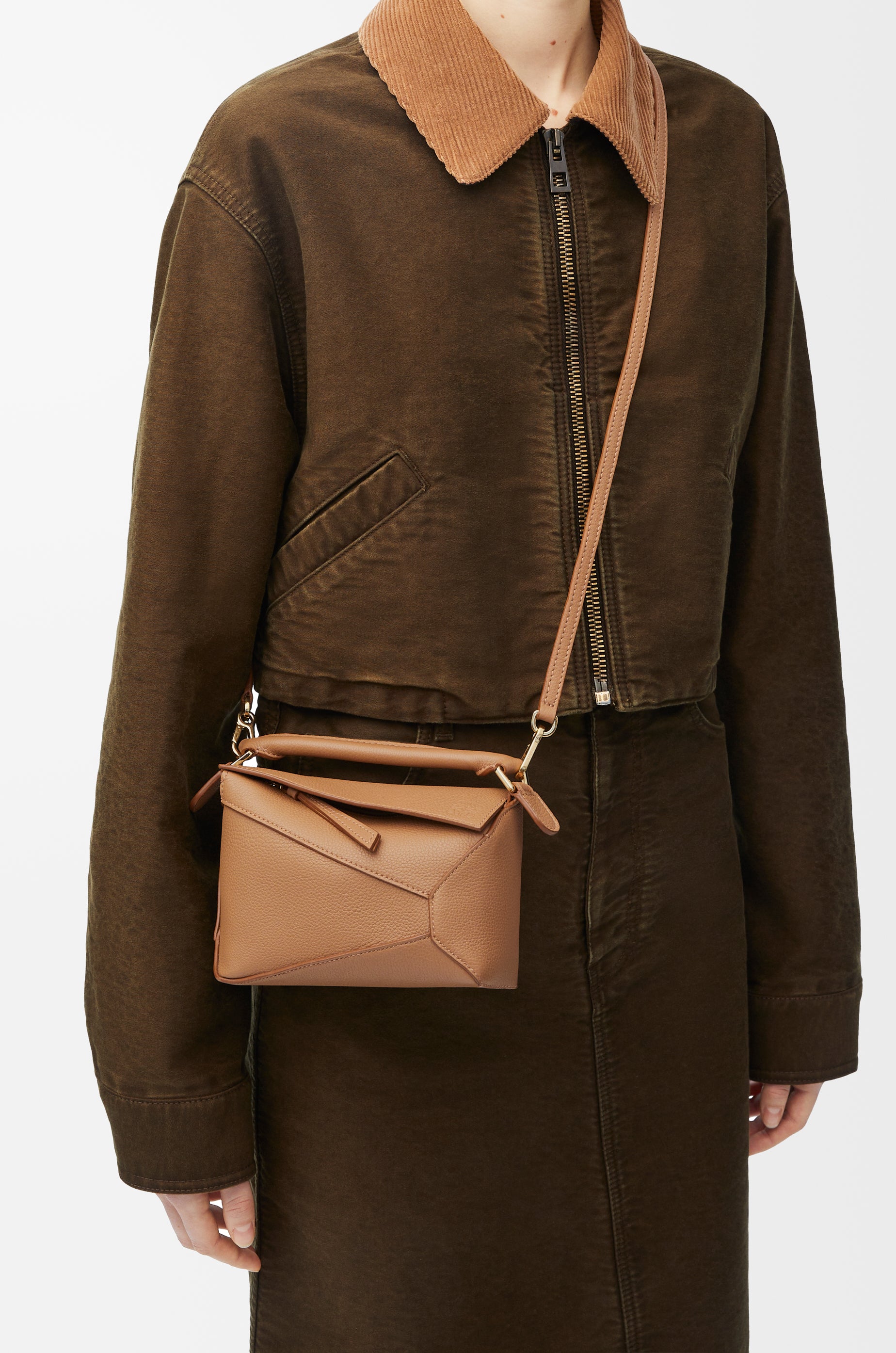 Loewe Mini Puzzle Edge bag in soft grained calfskin