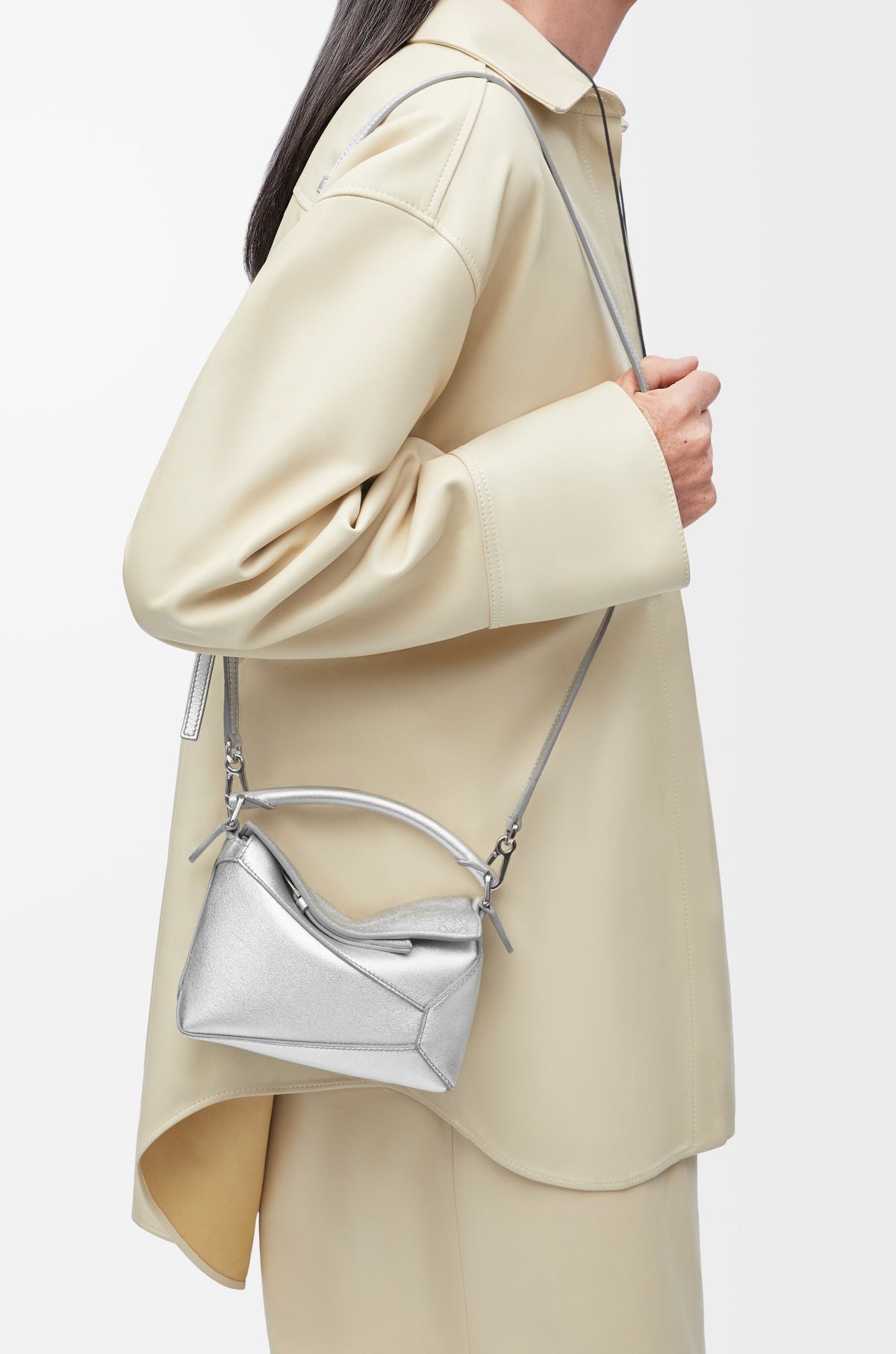 Loewe Mini Puzzle Edge bag in laminated lambskin