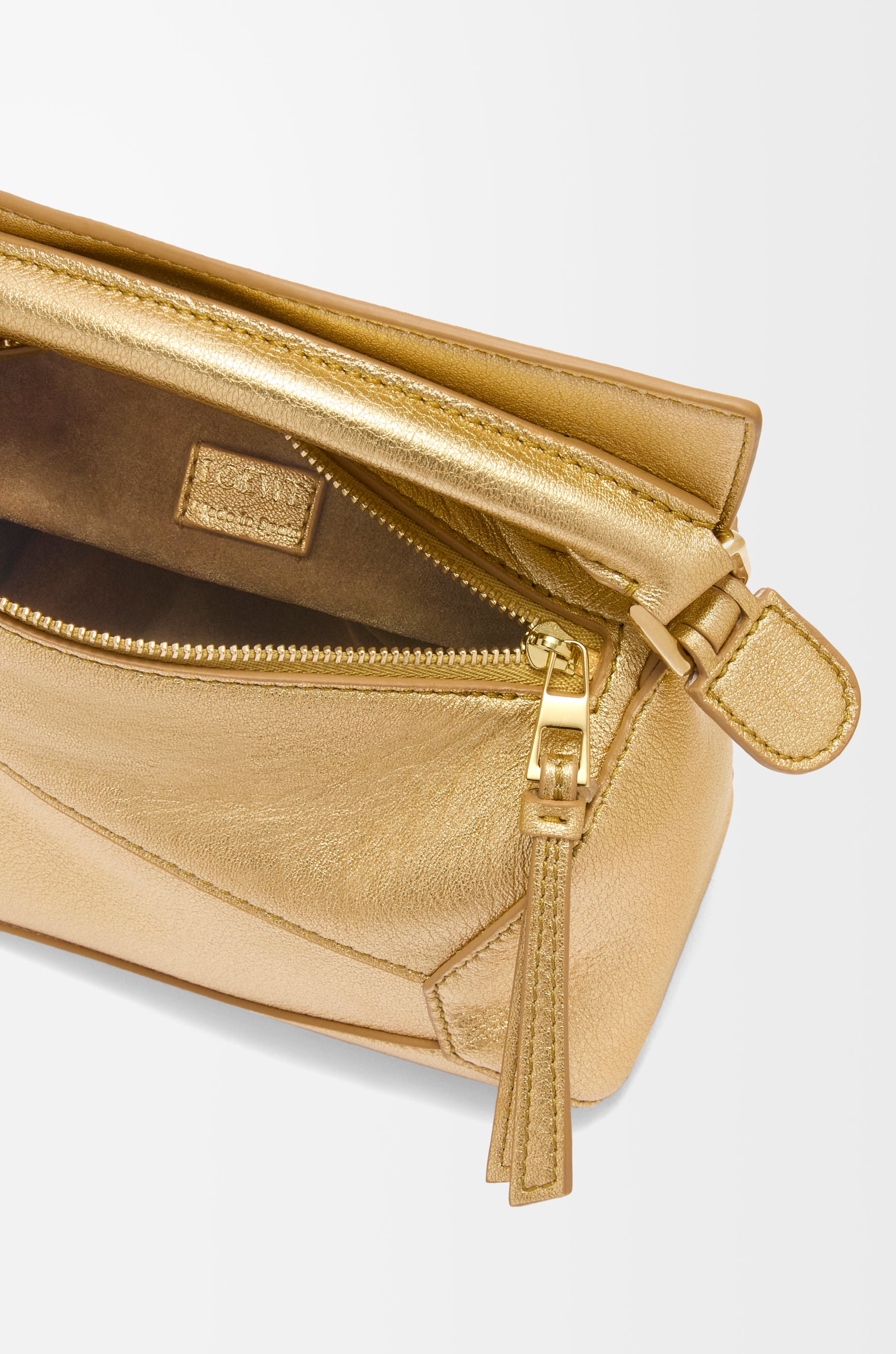 Loewe Mini Puzzle Edge bag in laminated lambskin