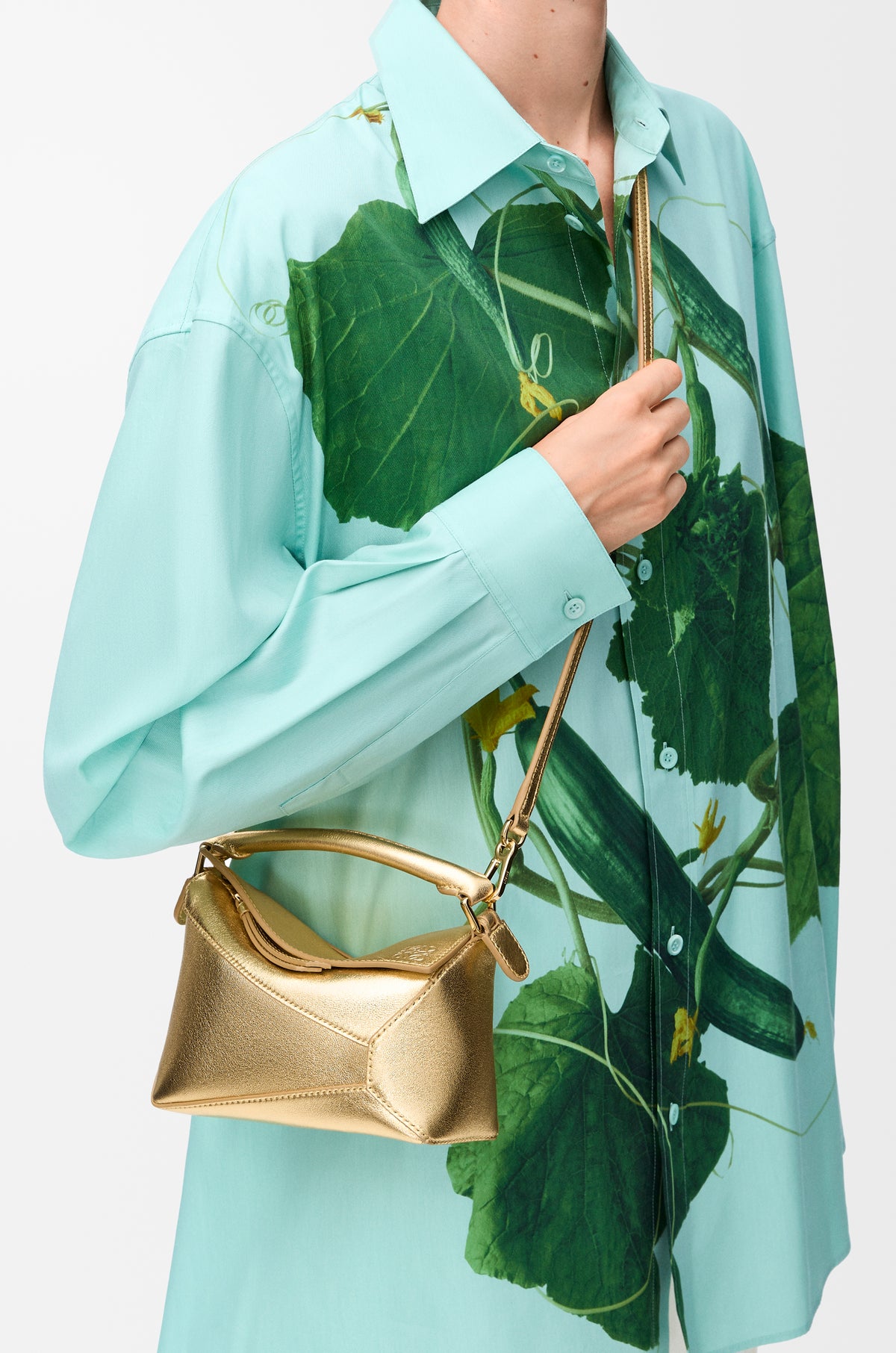 Loewe Mini Puzzle Edge bag in laminated lambskin