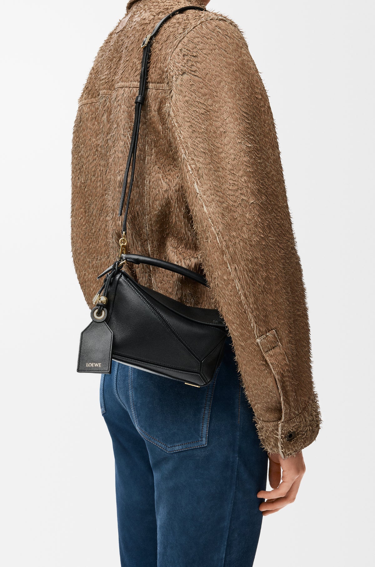 Loewe Mini Featherlight Puzzle bag in nappa lambskin
