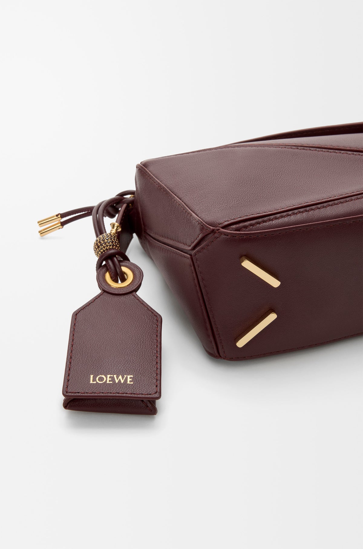 Loewe Mini Featherlight Puzzle bag in mellow nappa lambskin