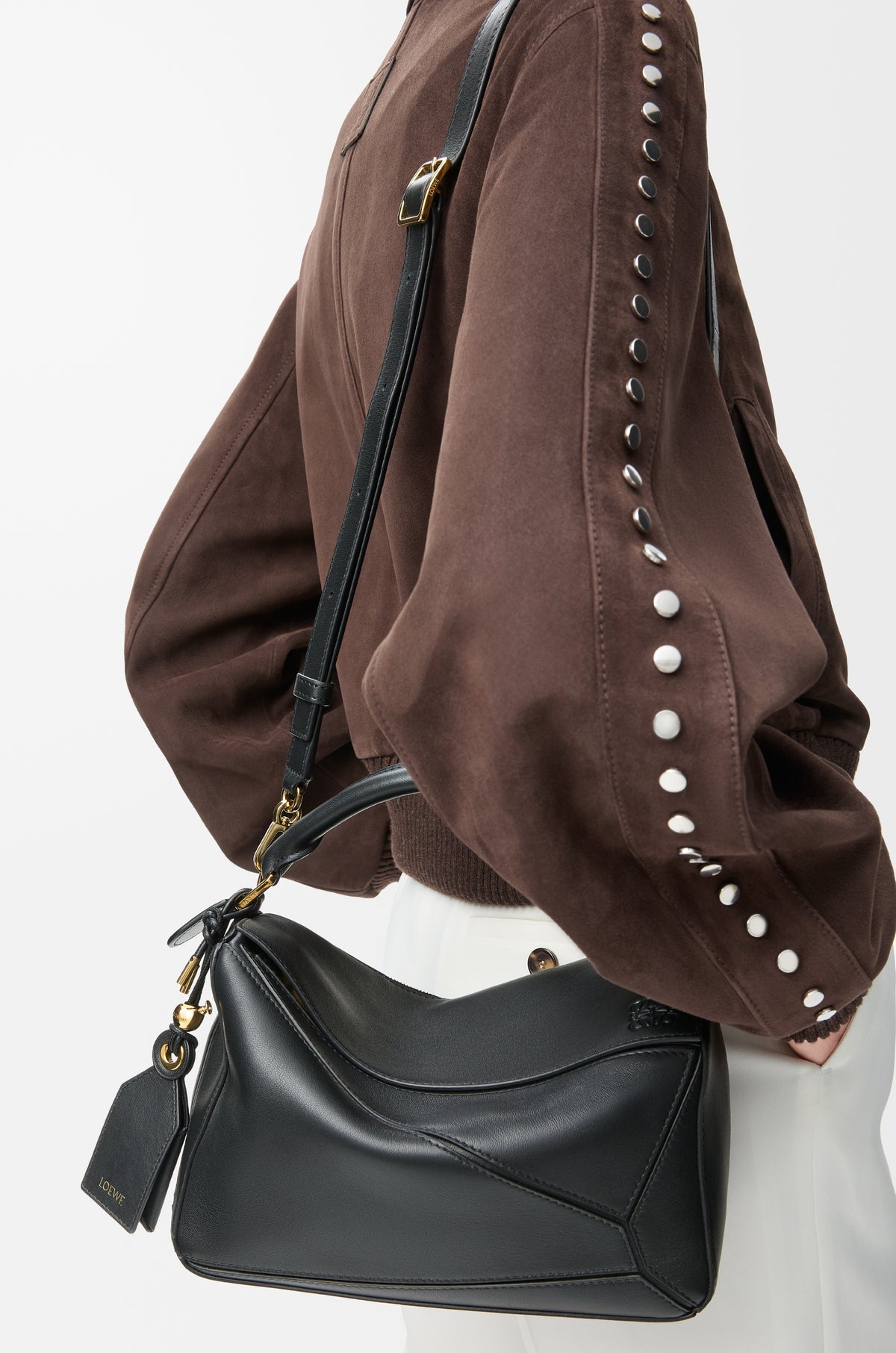 Loewe Small Featherlight Puzzle bag in nappa lambskin