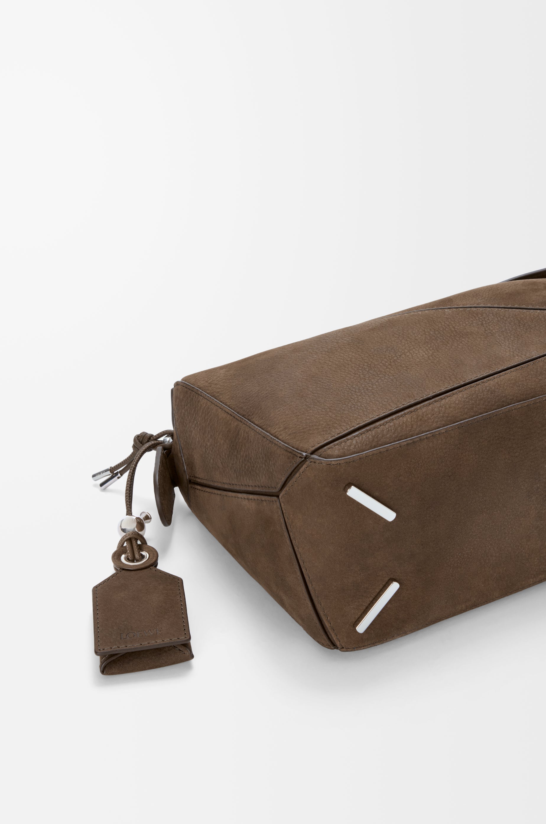 Loewe Small Featherlight Puzzle bag in grained nubuck