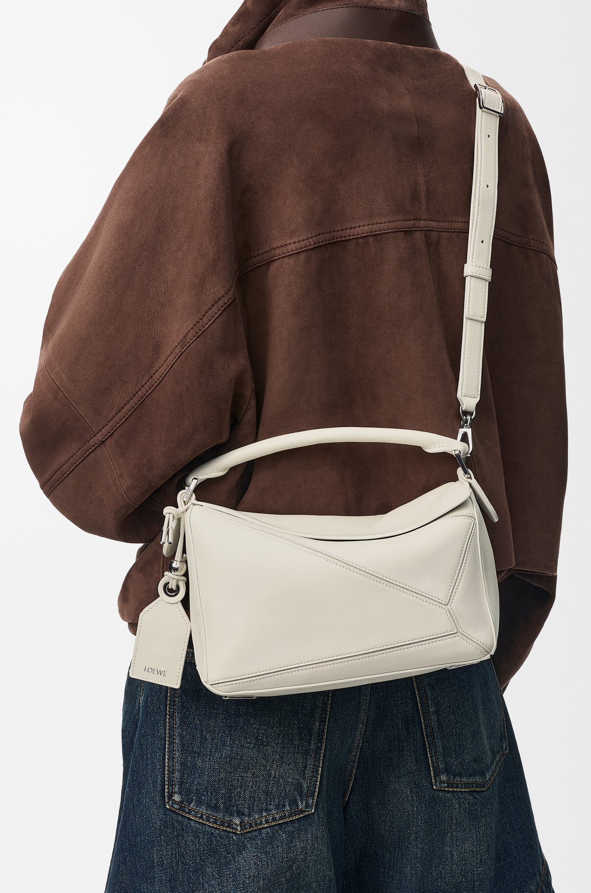 Loewe Small Featherlight Puzzle bag in nappa lambskin