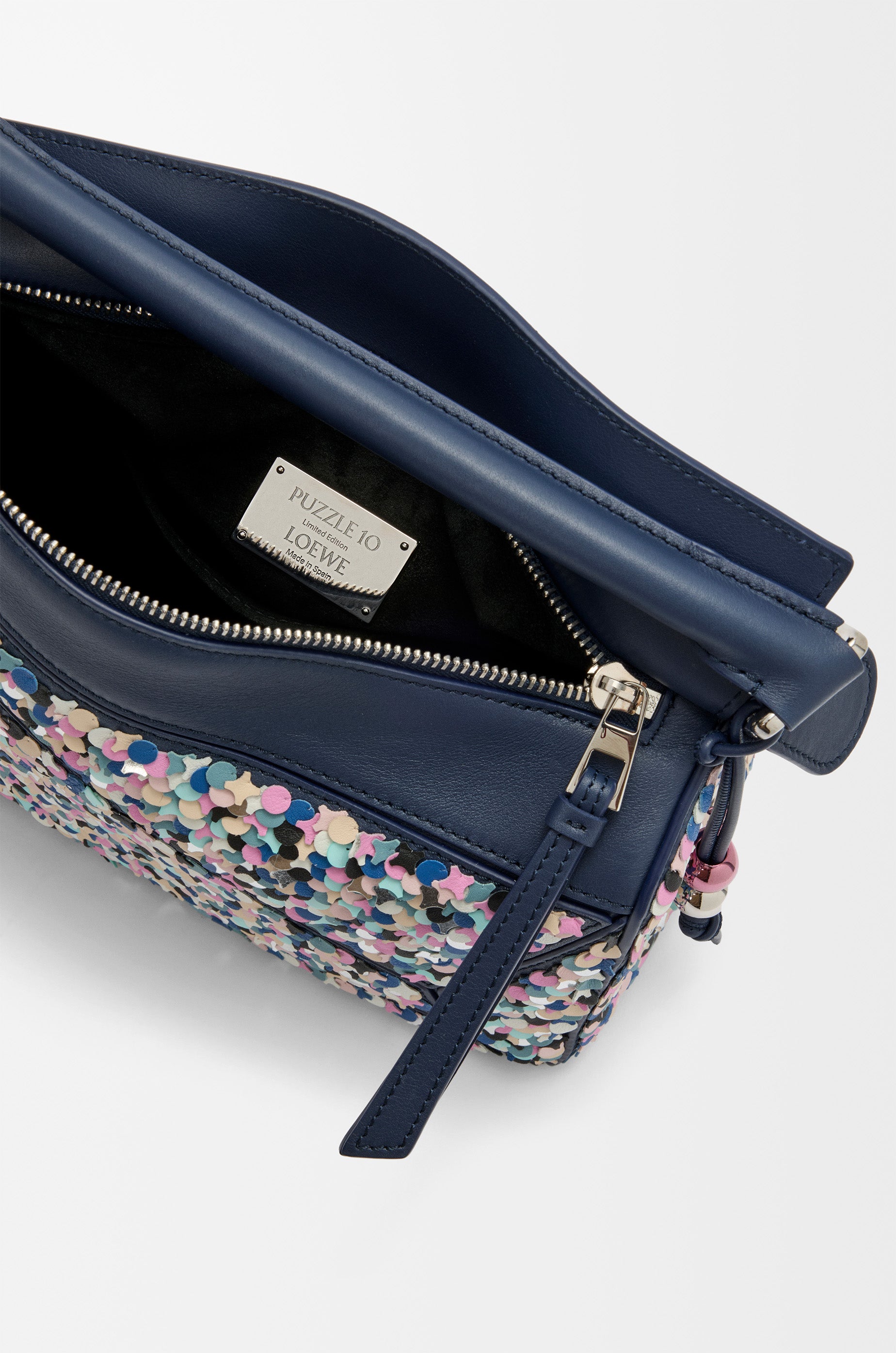 Loewe Puzzle 10 Confetti bag in classic calfskin