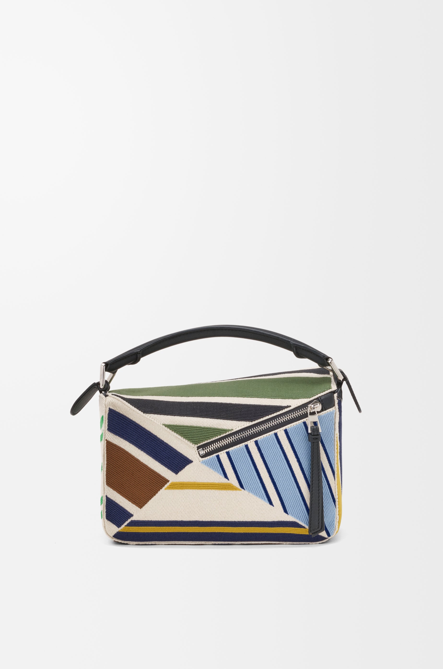 Loewe Small Puzzle bag in embroidered canvas