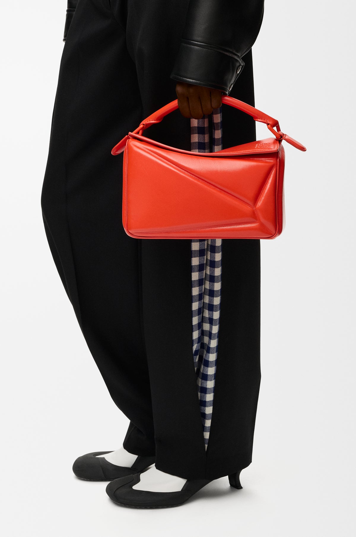 Loewe Small Puzzle Blown bag in glossy lambskin