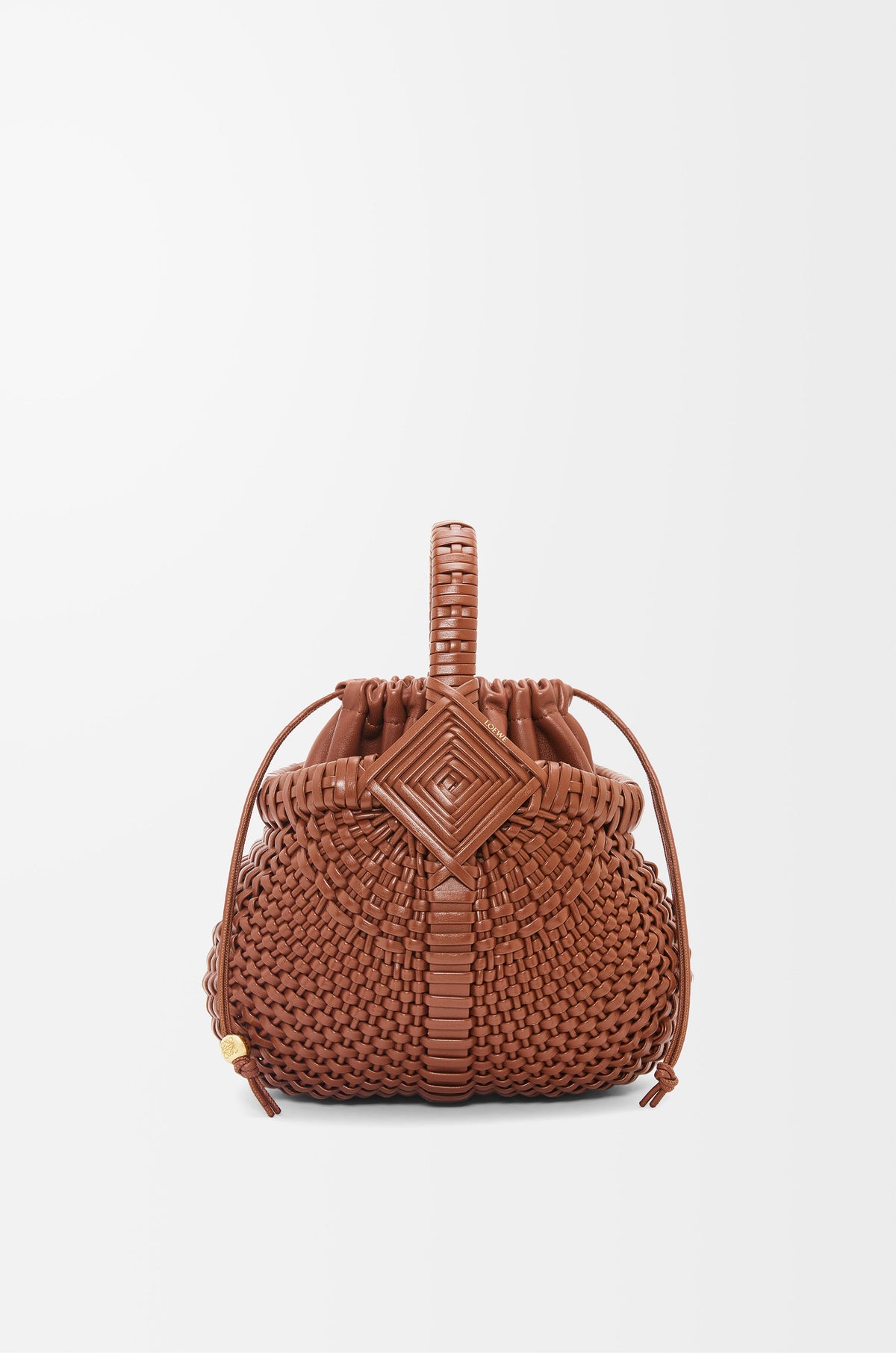 Loewe Mini Diamond Round Basket bag in calfskin