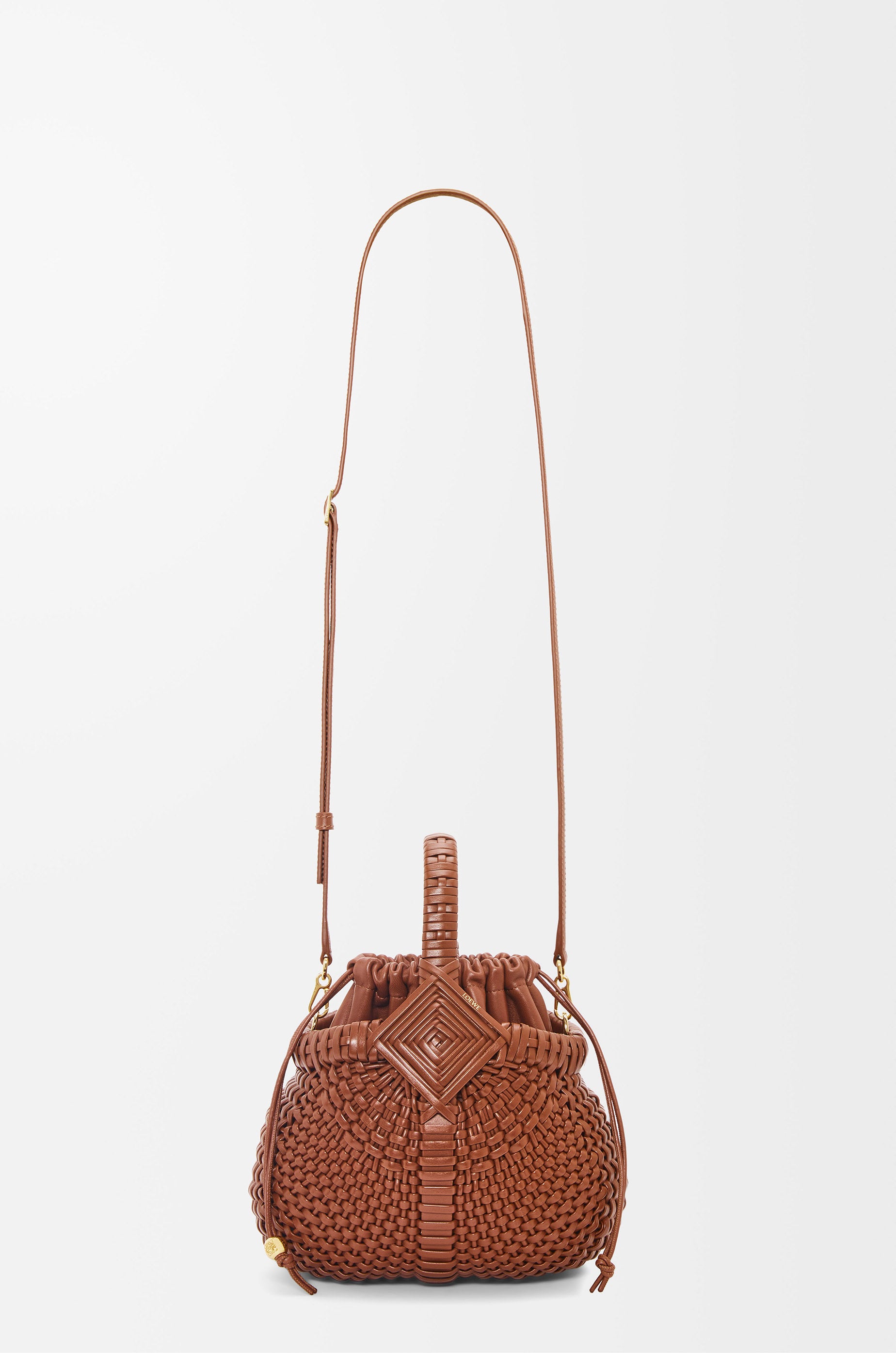Loewe Mini Diamond Round Basket bag in calfskin