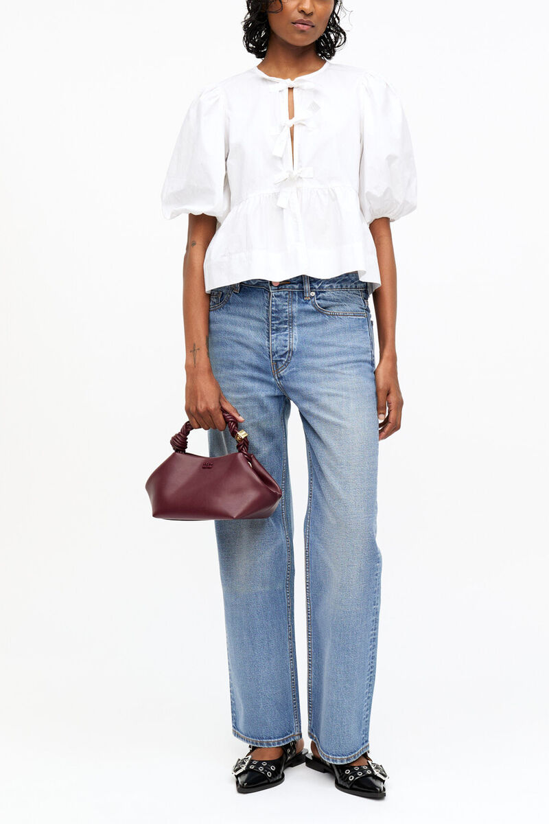 Ganni Burgundy Small Bou Bag