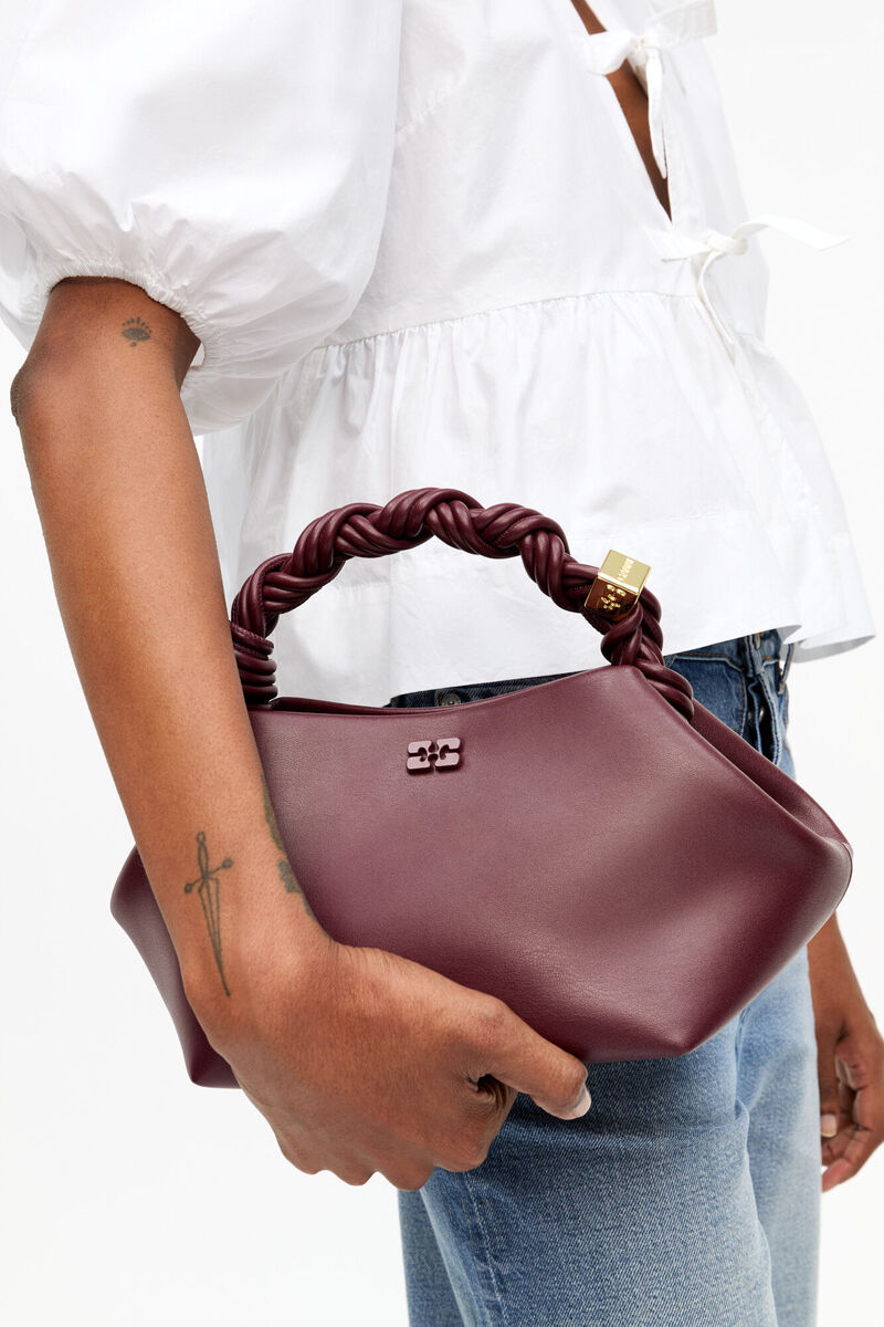 Ganni Burgundy Small Bou Bag