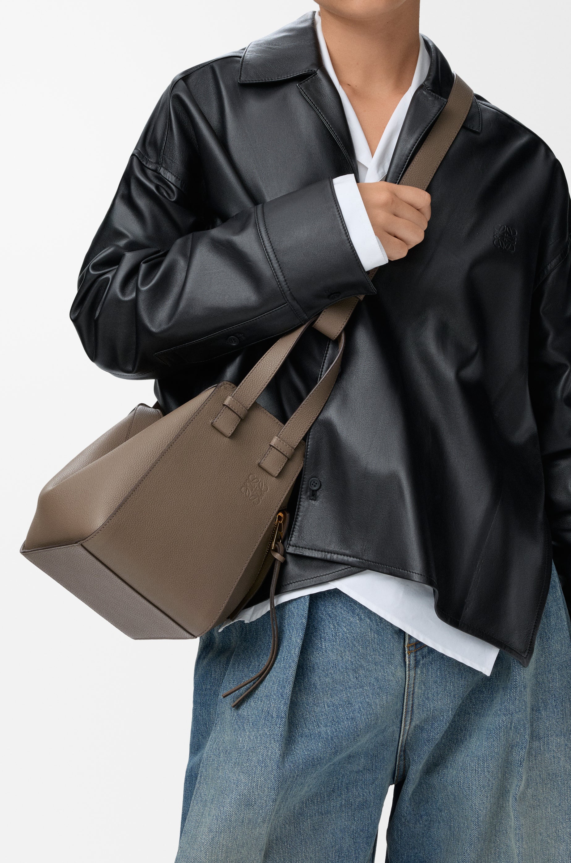 Loewe Compact Hammock bag in soft grained calfskin