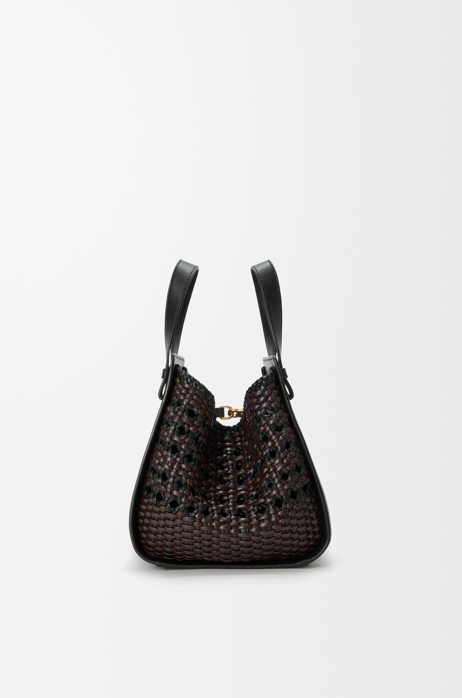 Loewe Compact Hammock bag in smooth calfskin and woven nappa calfskin