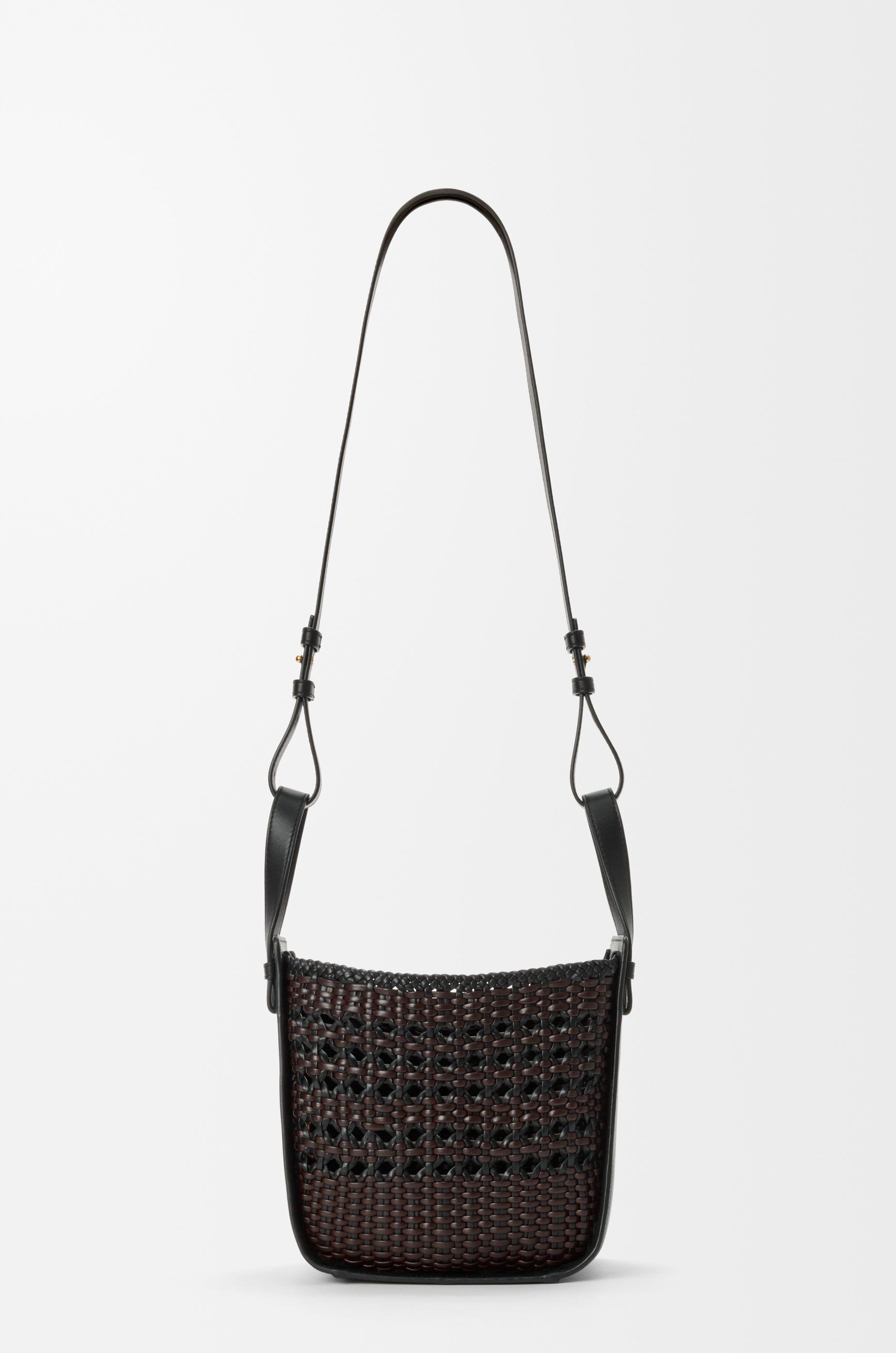 Loewe Compact Hammock bag in smooth calfskin and woven nappa calfskin