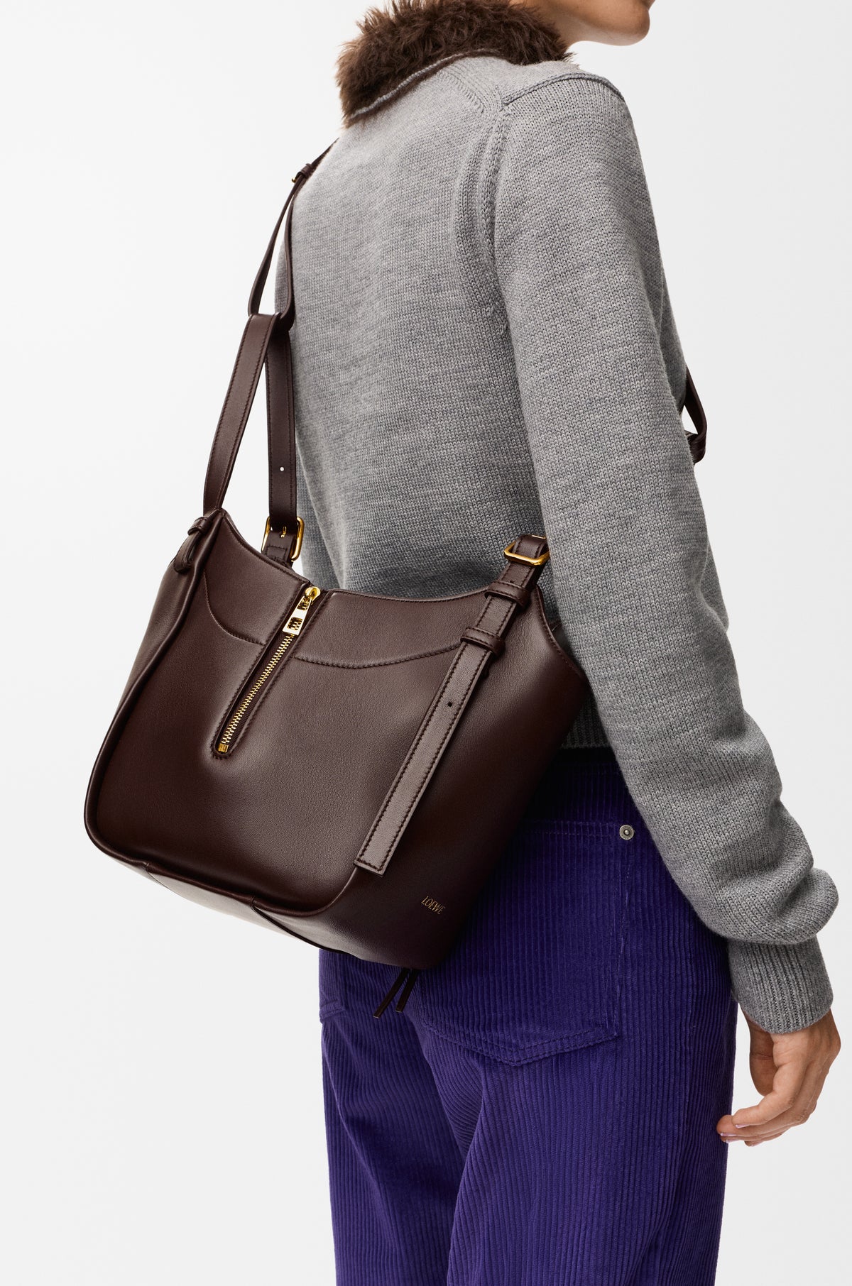 Loewe Hammock Flip bag in classic calfskin