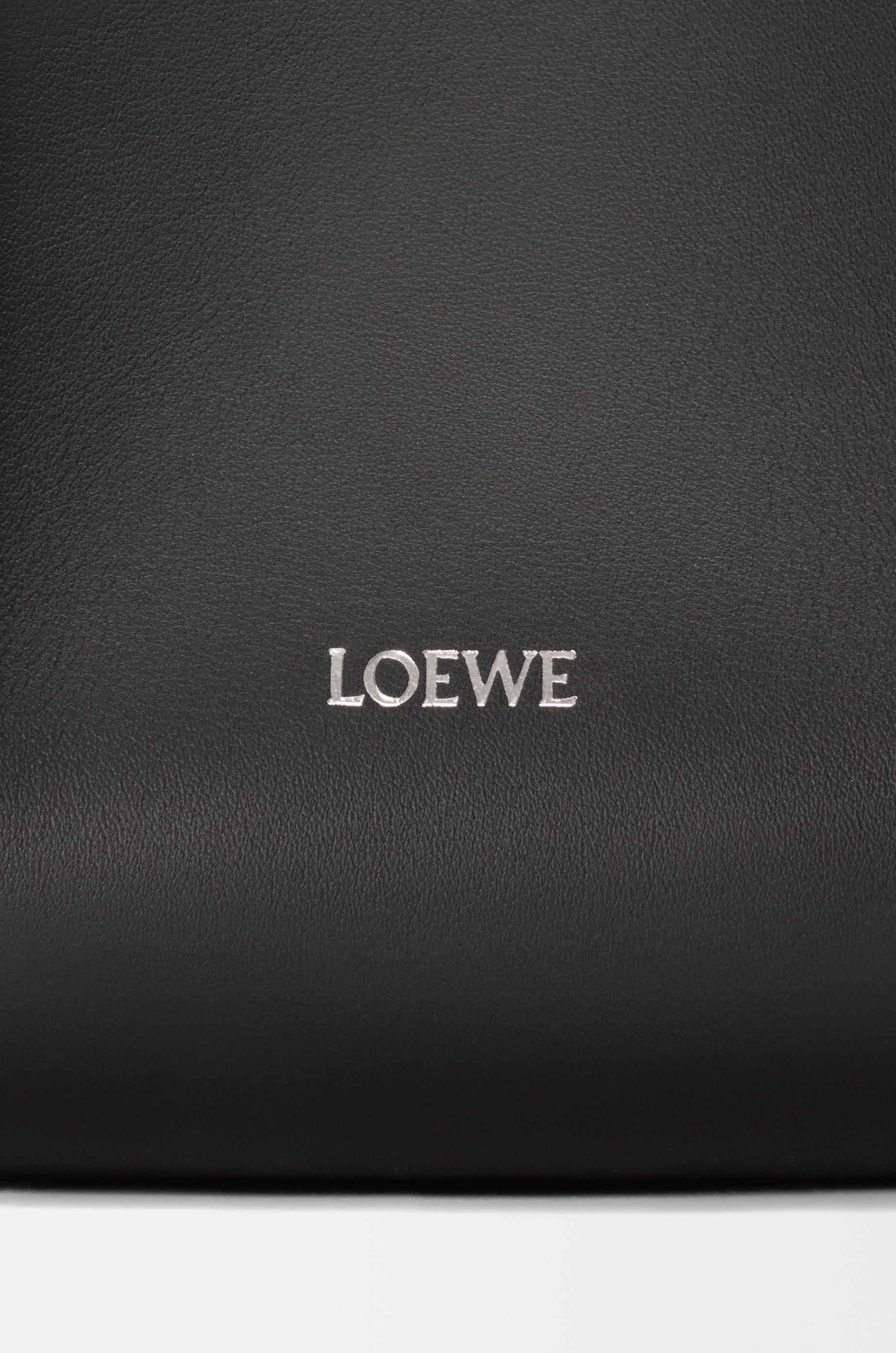 Loewe Hammock Flip bag in embroidered canvas and calfskin