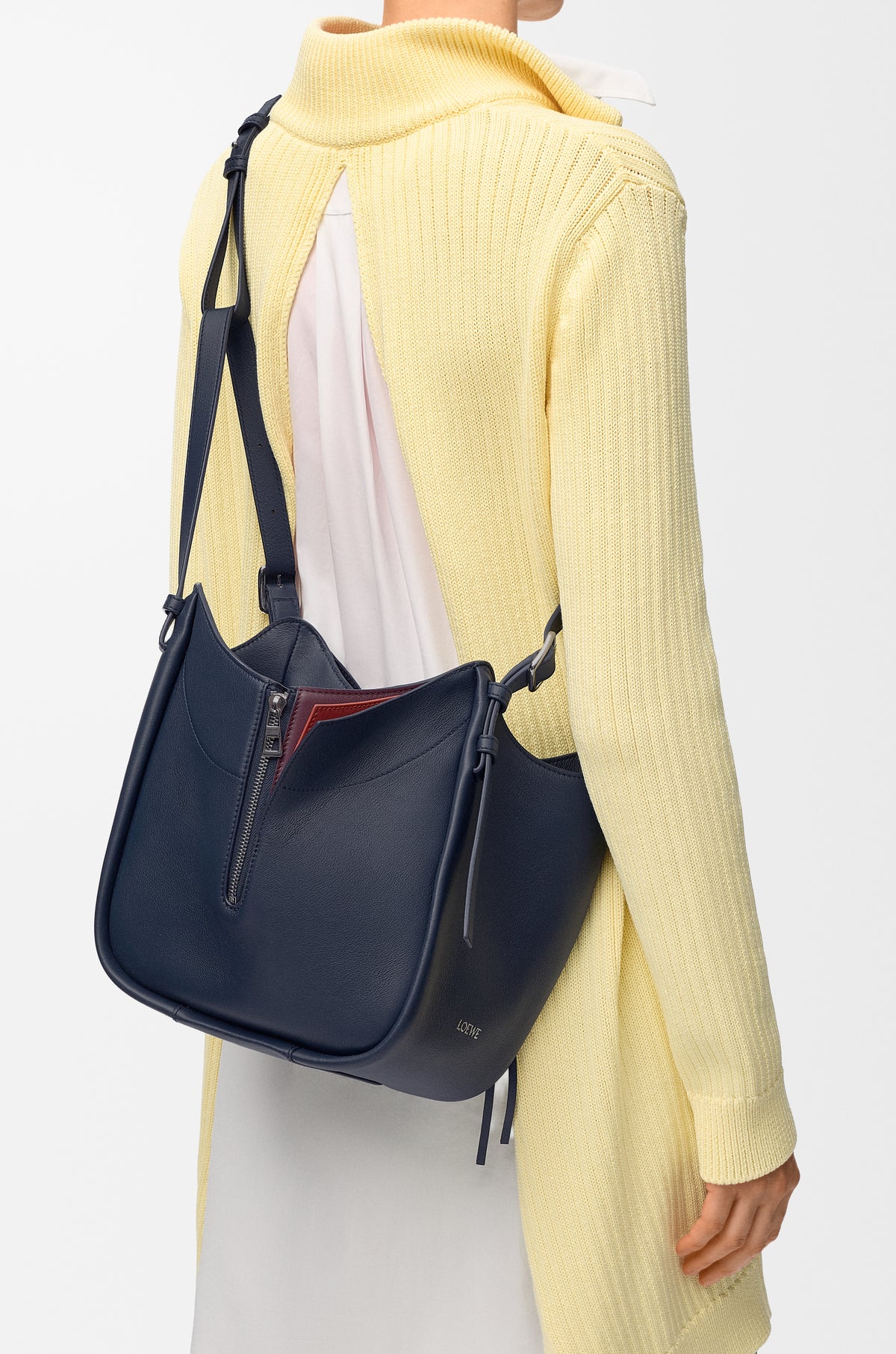 Loewe Layered Hammock Flip bag in classic calfskin