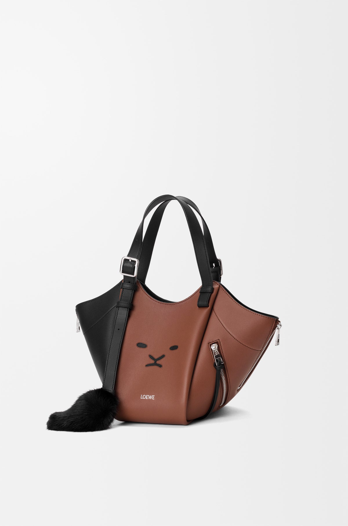 Loewe Lion Intarsio Hammock Flip bag in calfskin