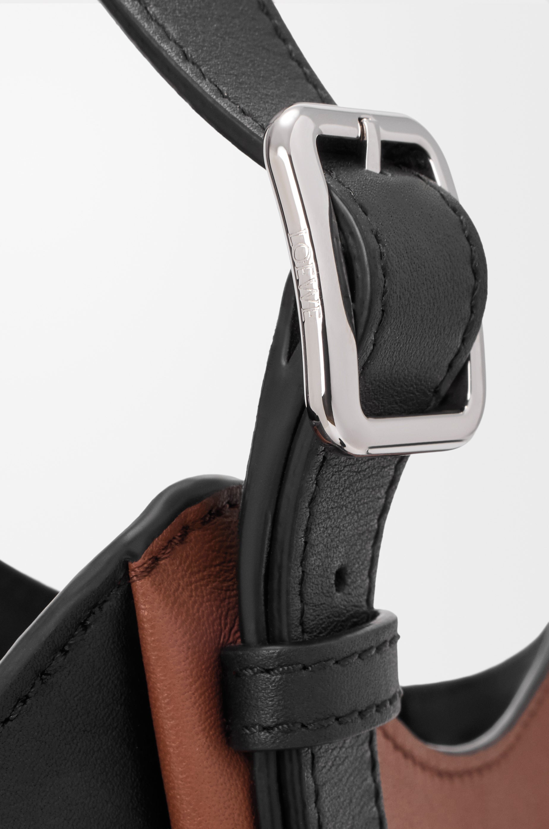 Loewe Lion Intarsio Hammock Flip bag in calfskin