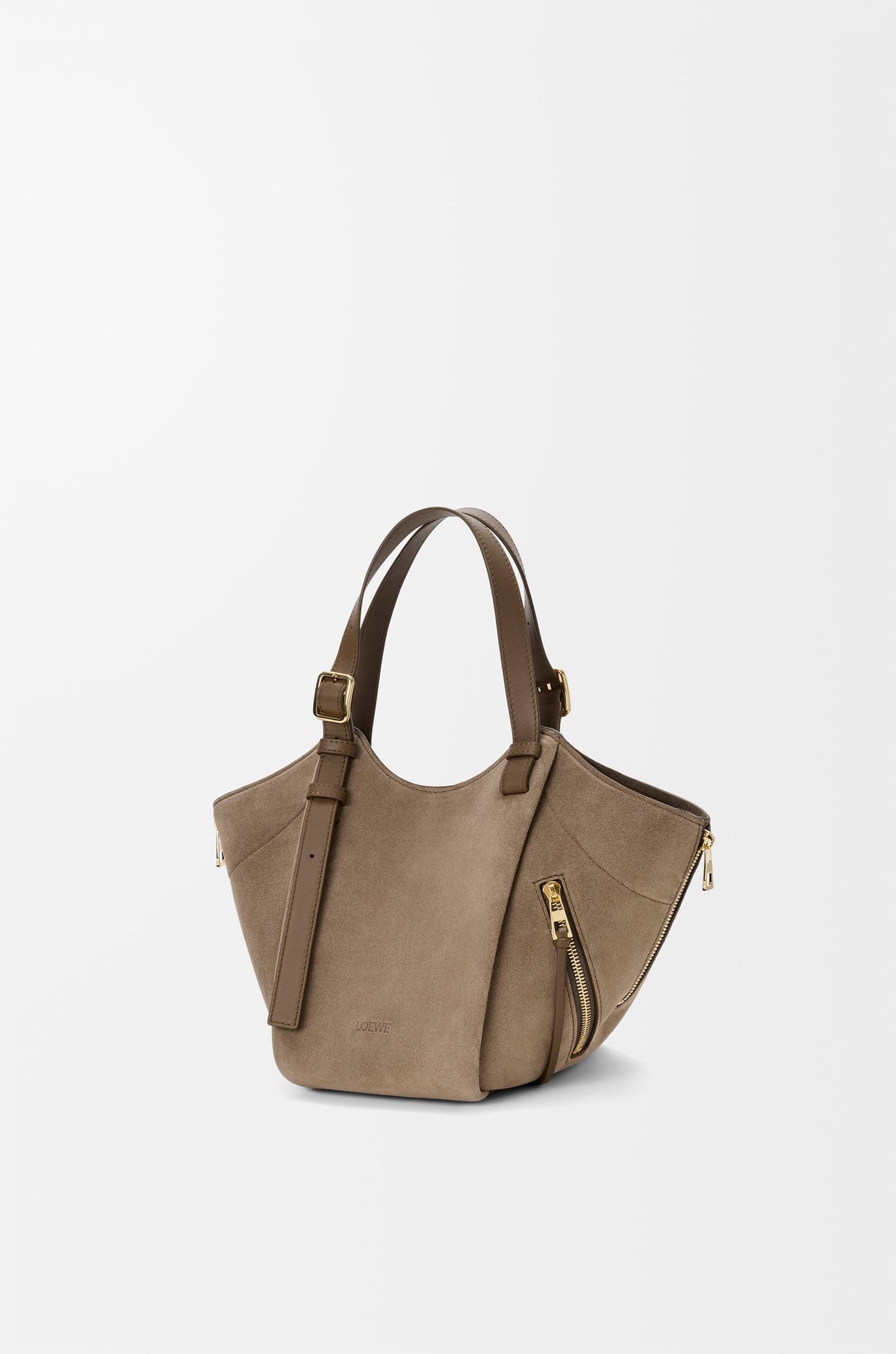 Loewe Hammock Flip bag in suede