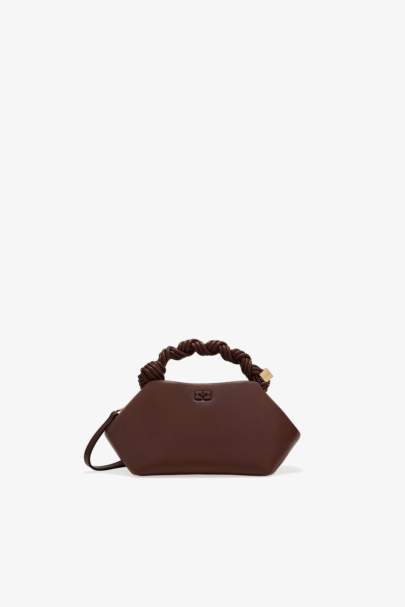 Ganni Chocolate Fondant Brown Small Bou Bag