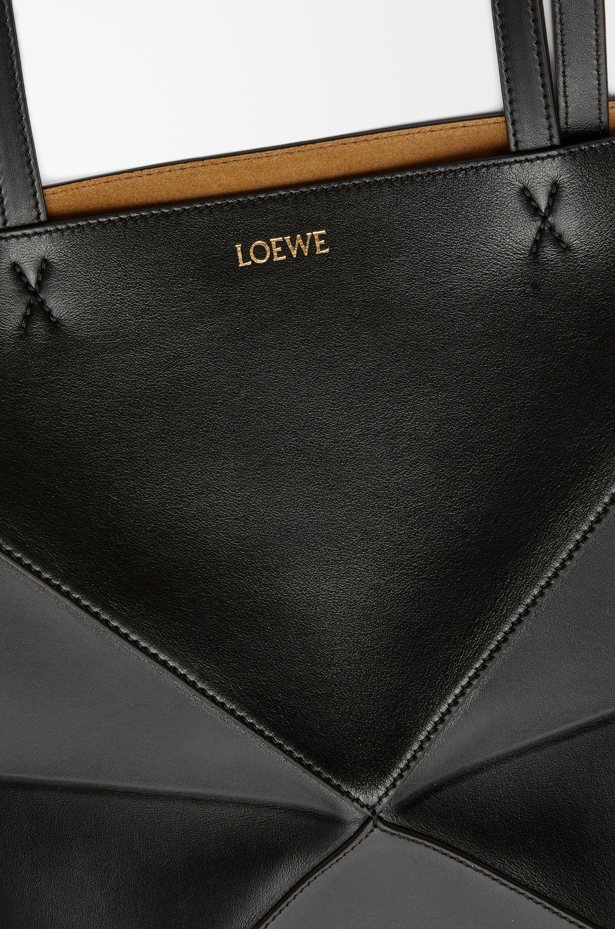 Loewe Medium Puzzle Fold tote in shiny calfskin