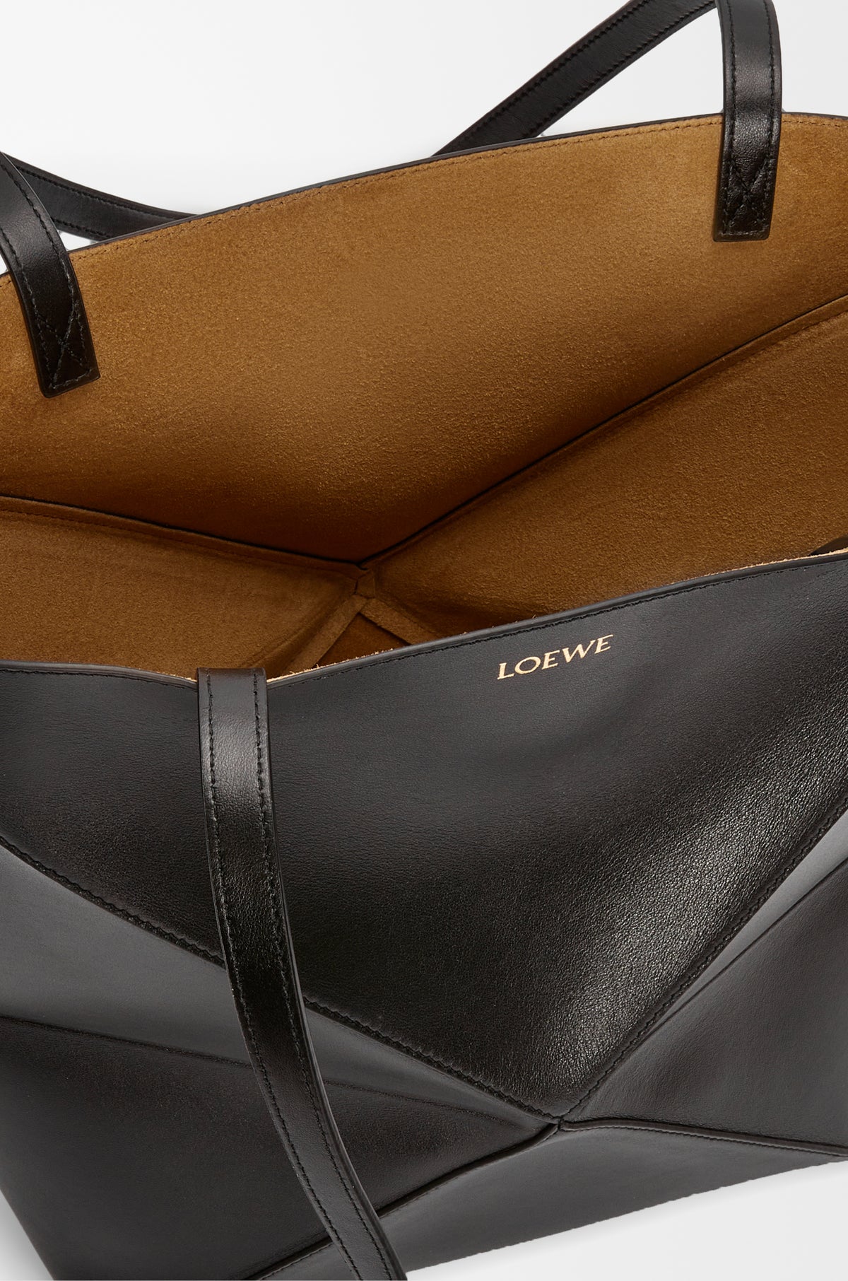 Loewe Medium Puzzle Fold tote in shiny calfskin