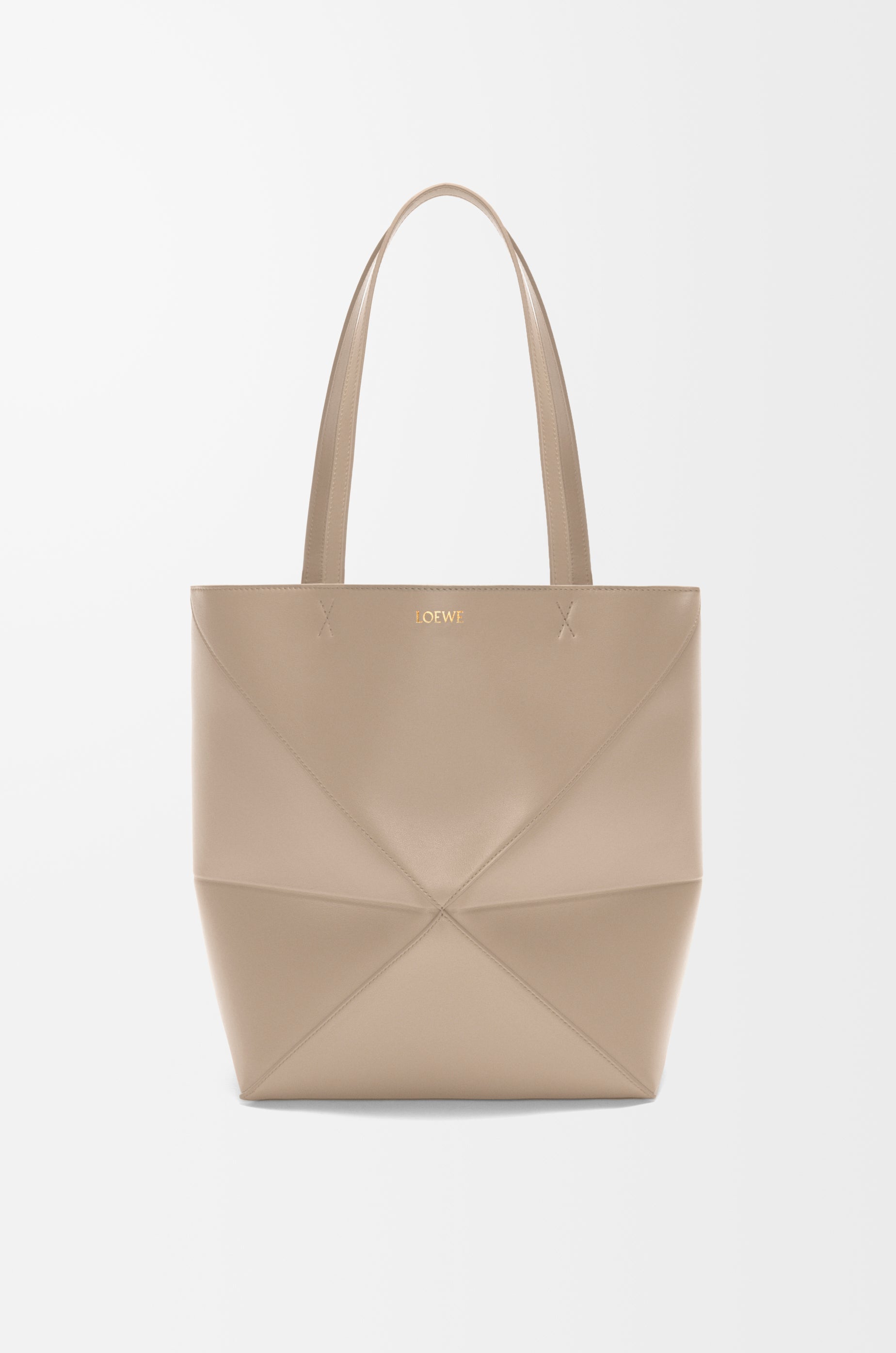 Loewe Medium Puzzle Fold tote in shiny calfskin