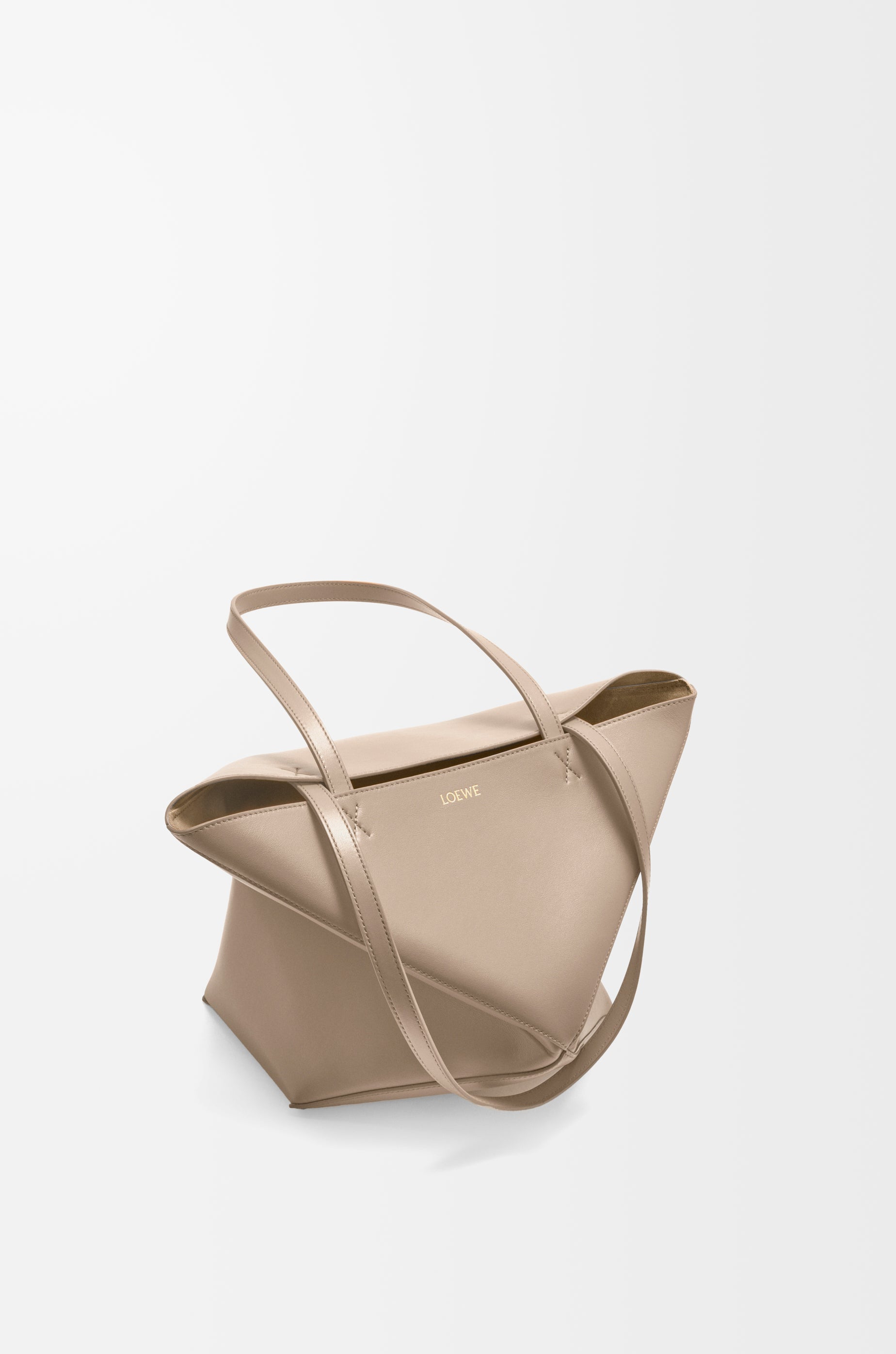 Loewe Medium Puzzle Fold tote in shiny calfskin