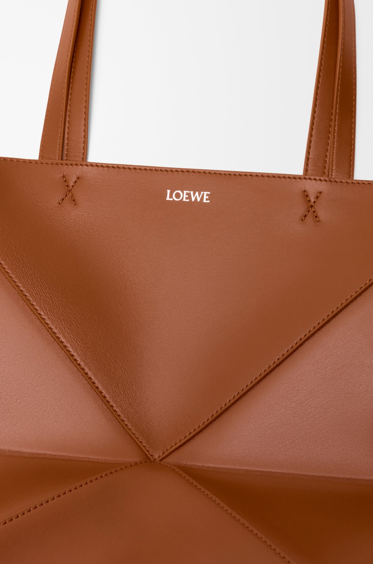 Loewe Medium Puzzle Fold tote in shiny calfskin