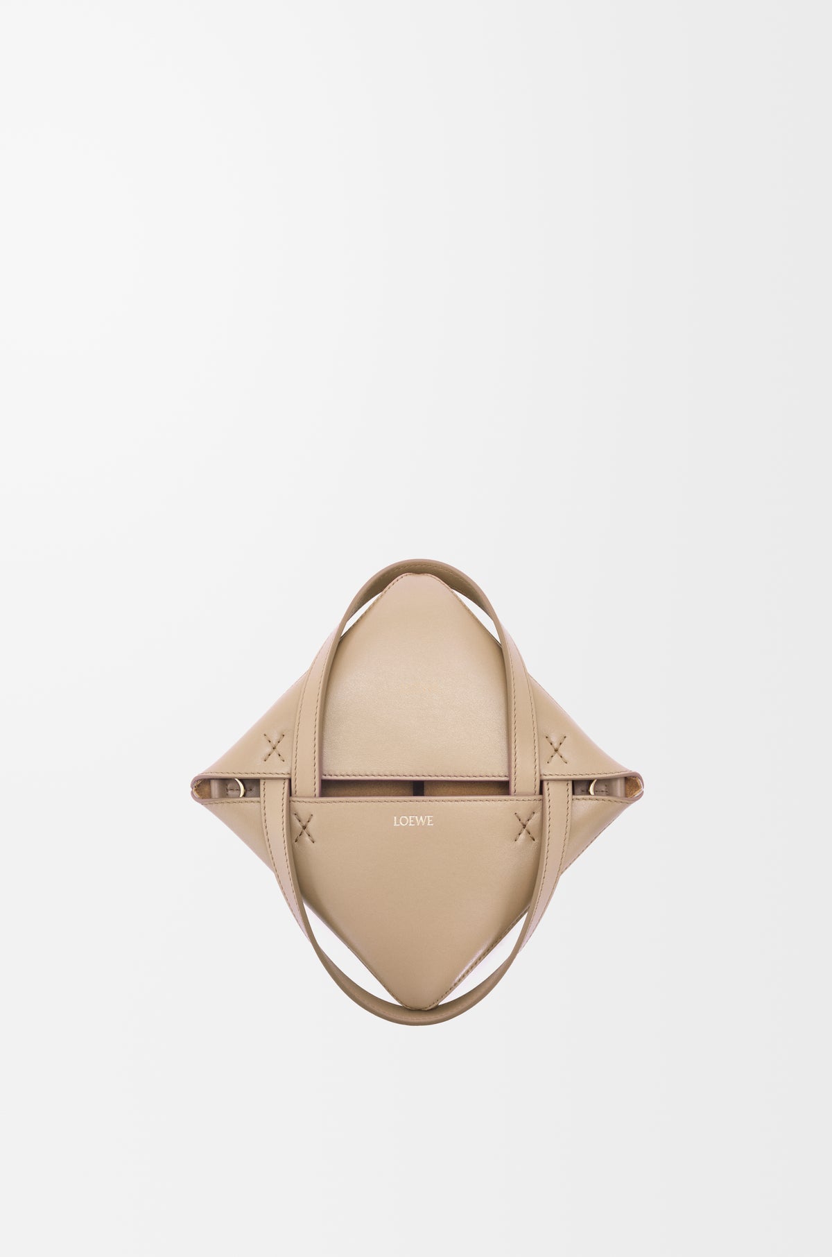 Loewe Mini Puzzle Fold tote in shiny calfskin