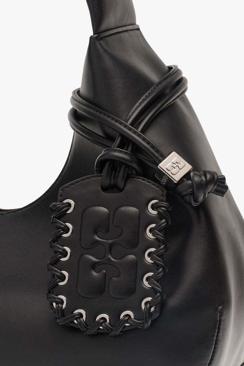 Ganni Black Medium Hobo Bag