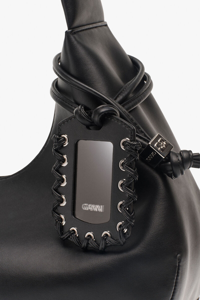 Ganni Black Medium Hobo Bag