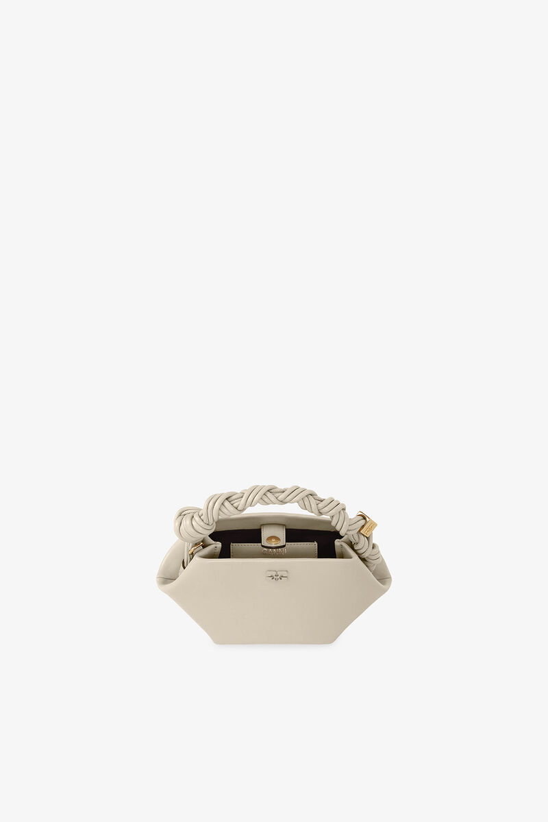 Ganni Oyster Gray Light Grey Mini Bou Bag