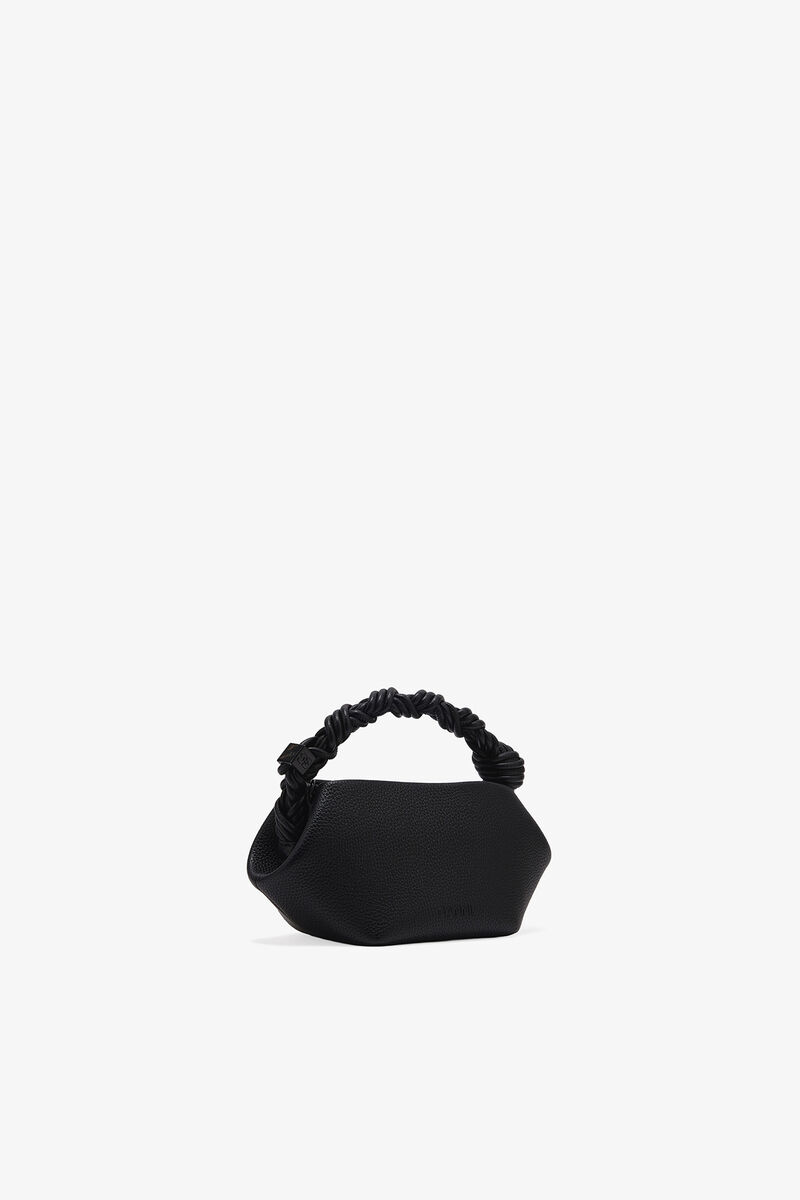 Ganni Black Grained Mini Bou Bag