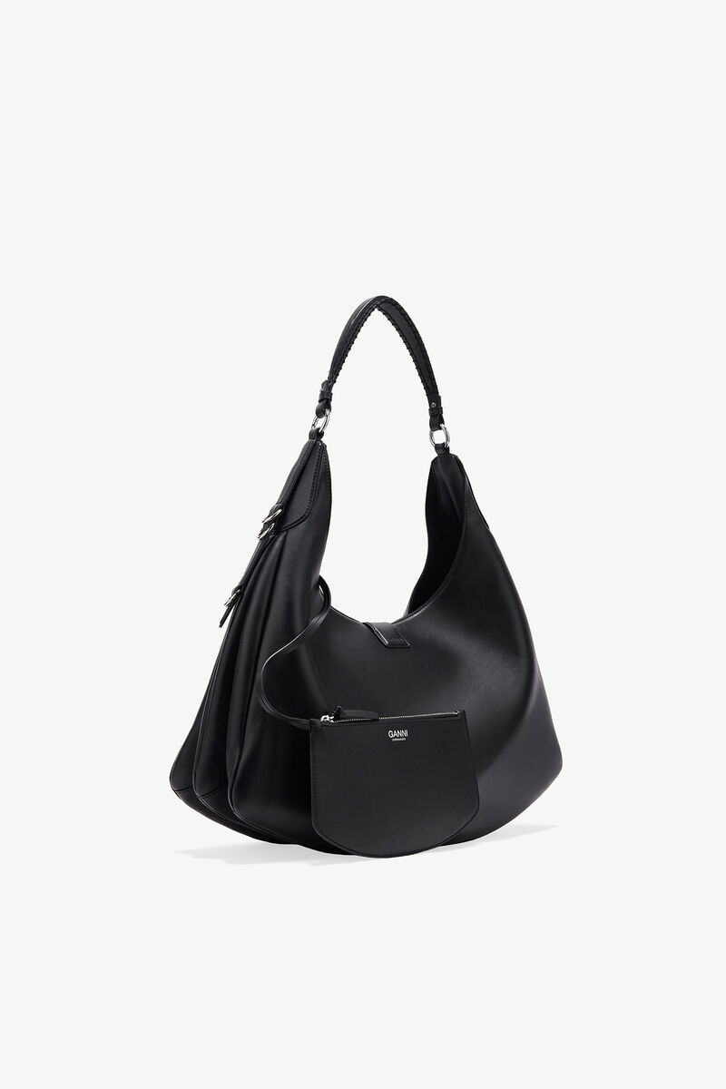 Ganni Black Large Kat Bag