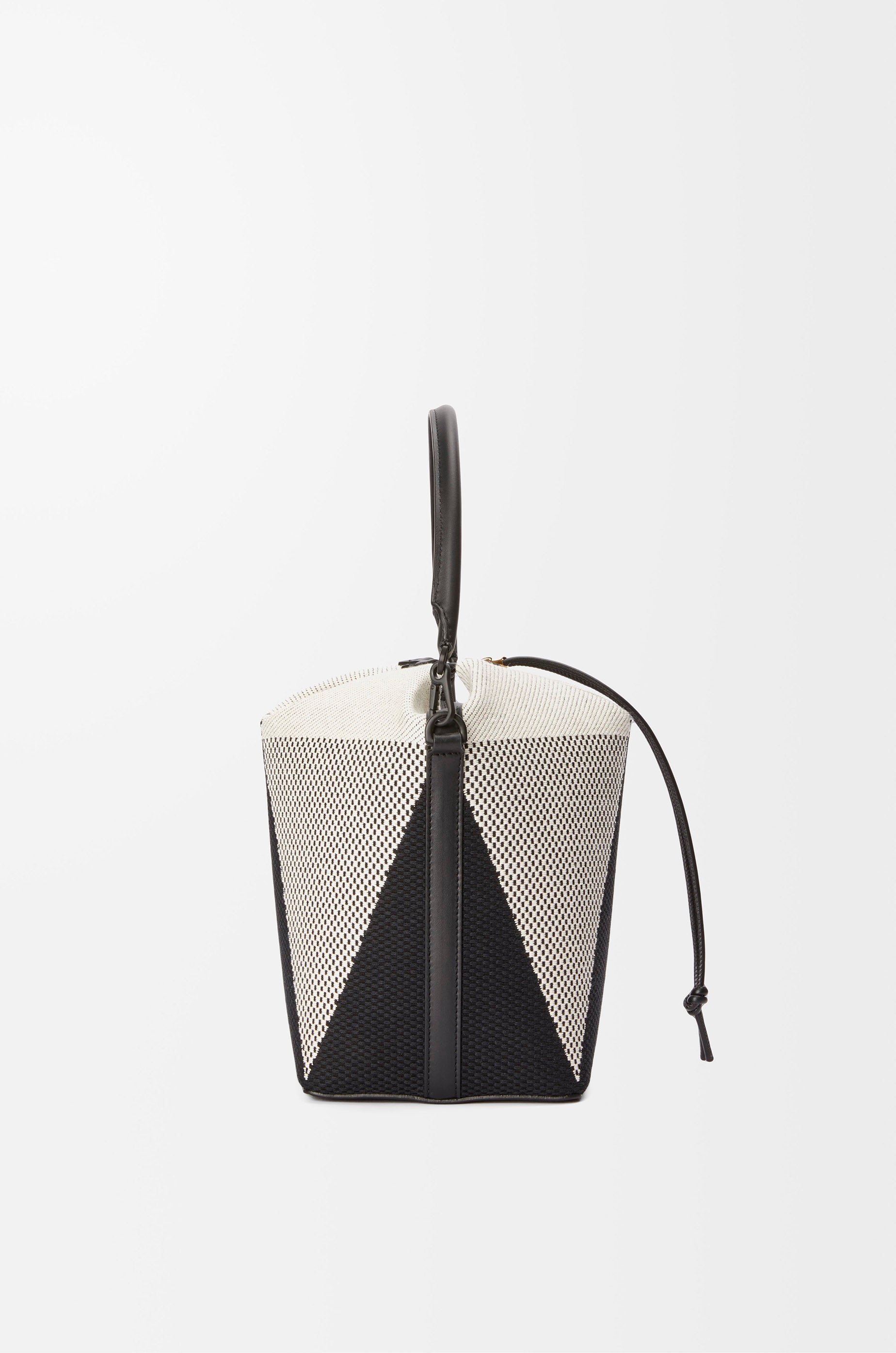 Loewe Treasure Bako bucket in canvas jacquard and calfskin
