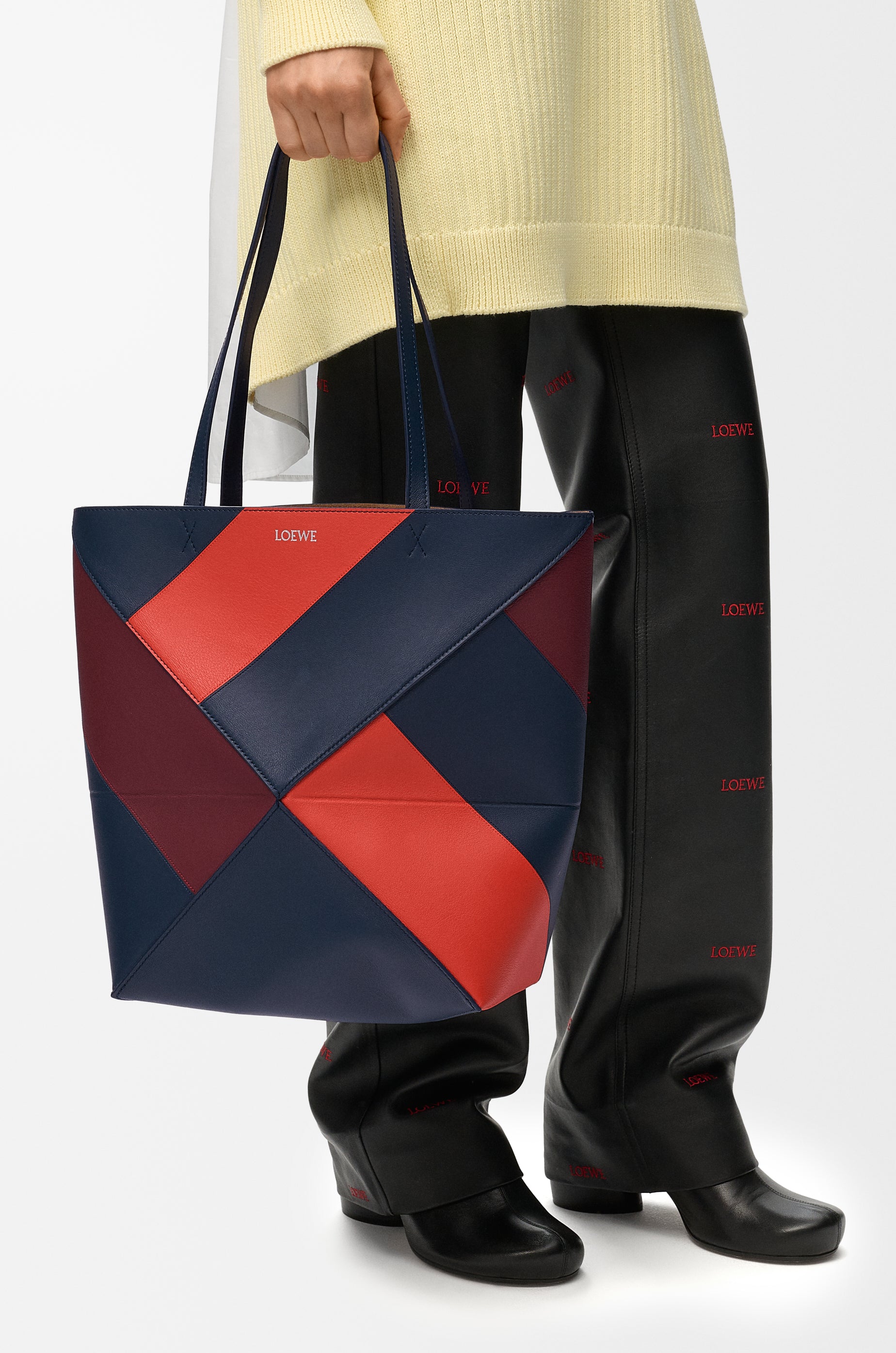 Loewe Medium Puzzle Fold tote in classic calfskin