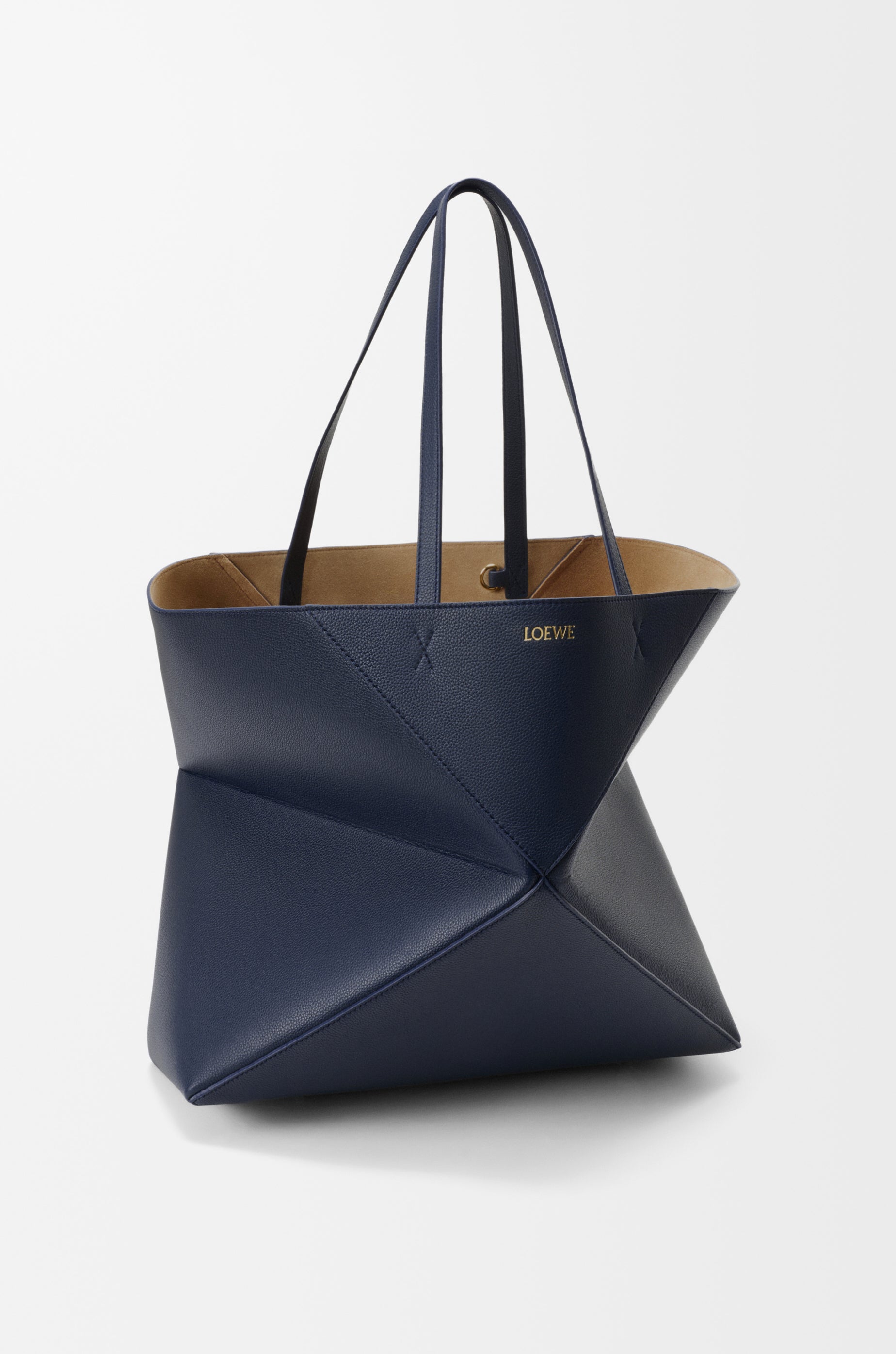 Loewe Large horizontal Puzzle Fold tote in soft grained calfskin